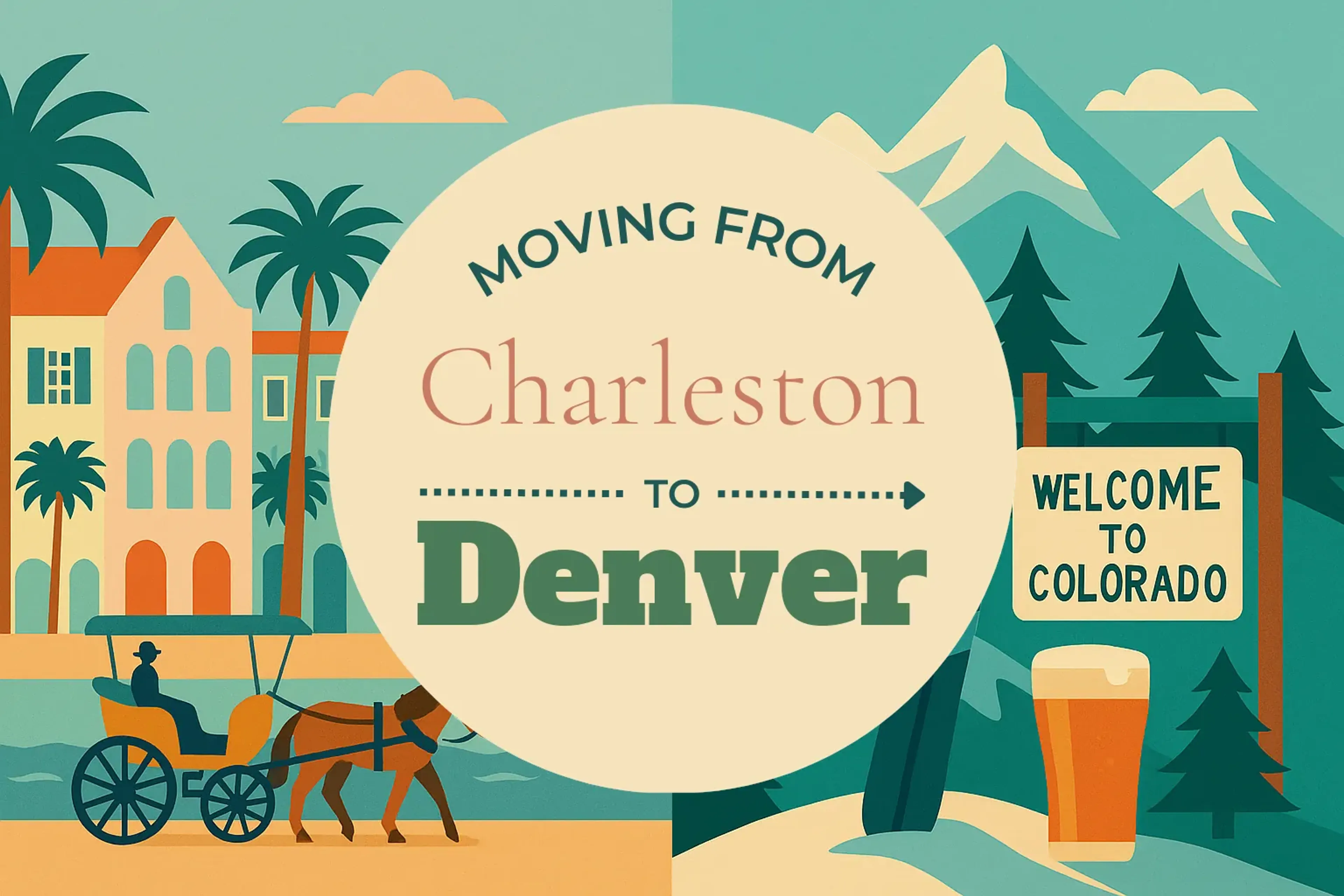 Side-by-side comparison of Charleston to Denver moving companies