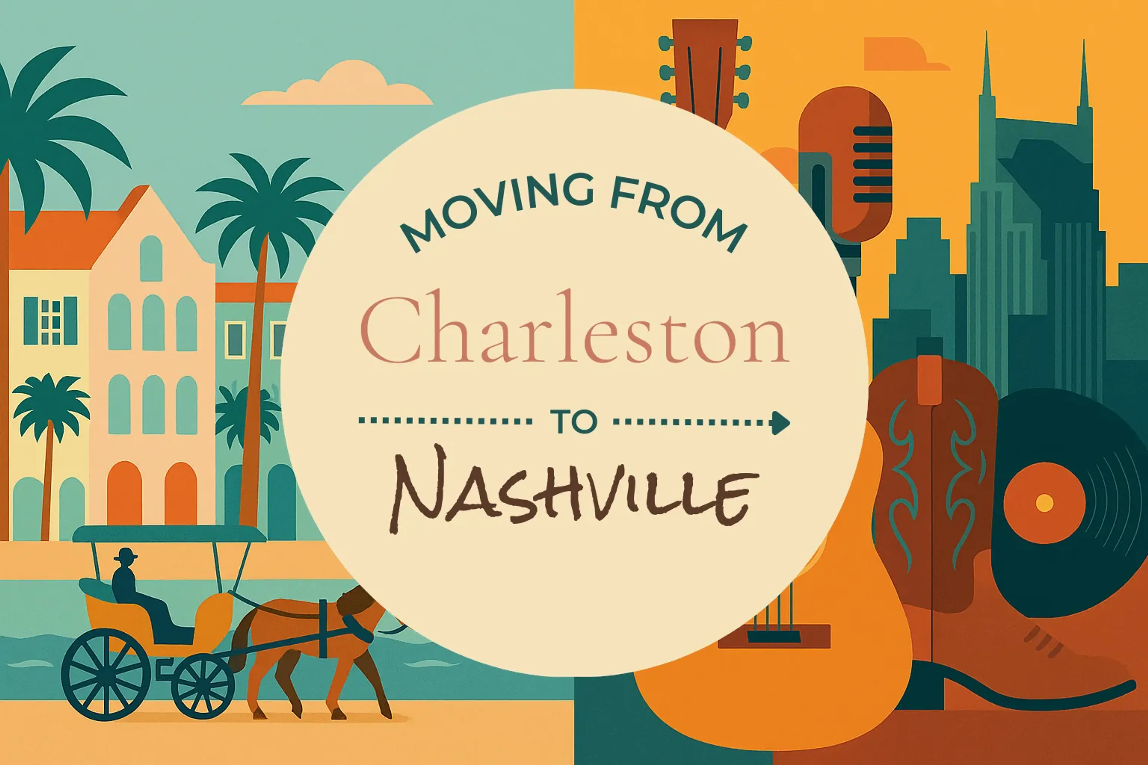 Side-by-side comparison of Charleston to Nashville moving companies