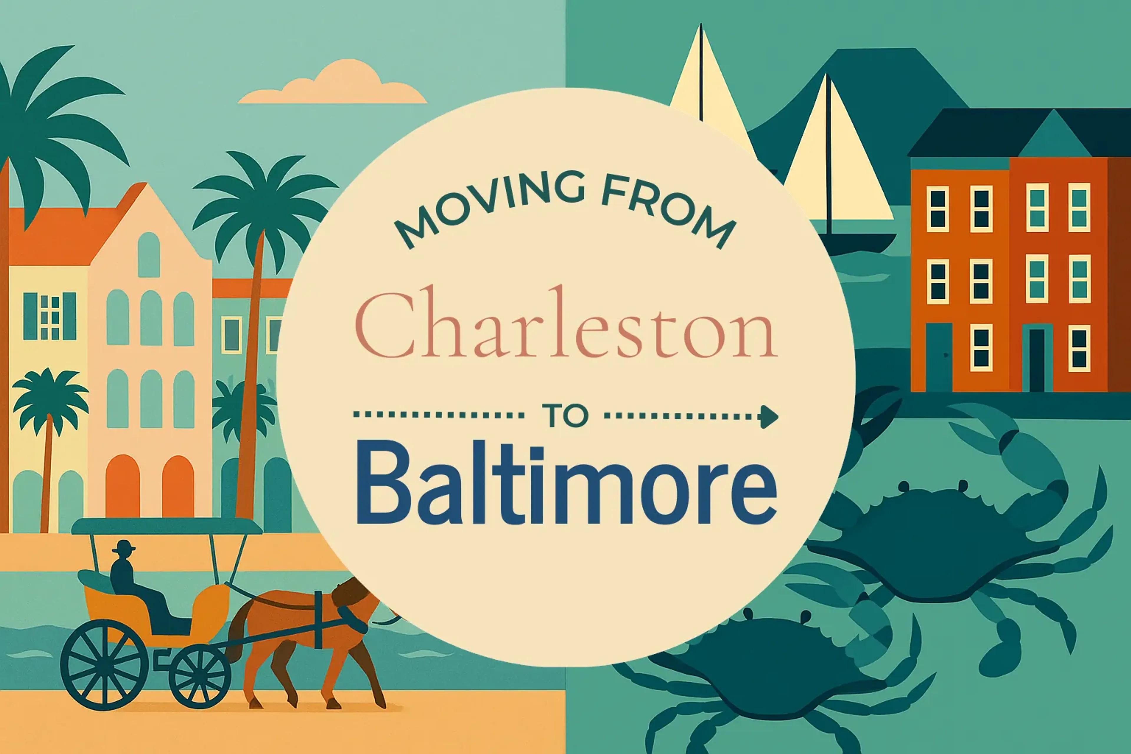Side-by-side comparison of Charleston to Baltimore moving companies