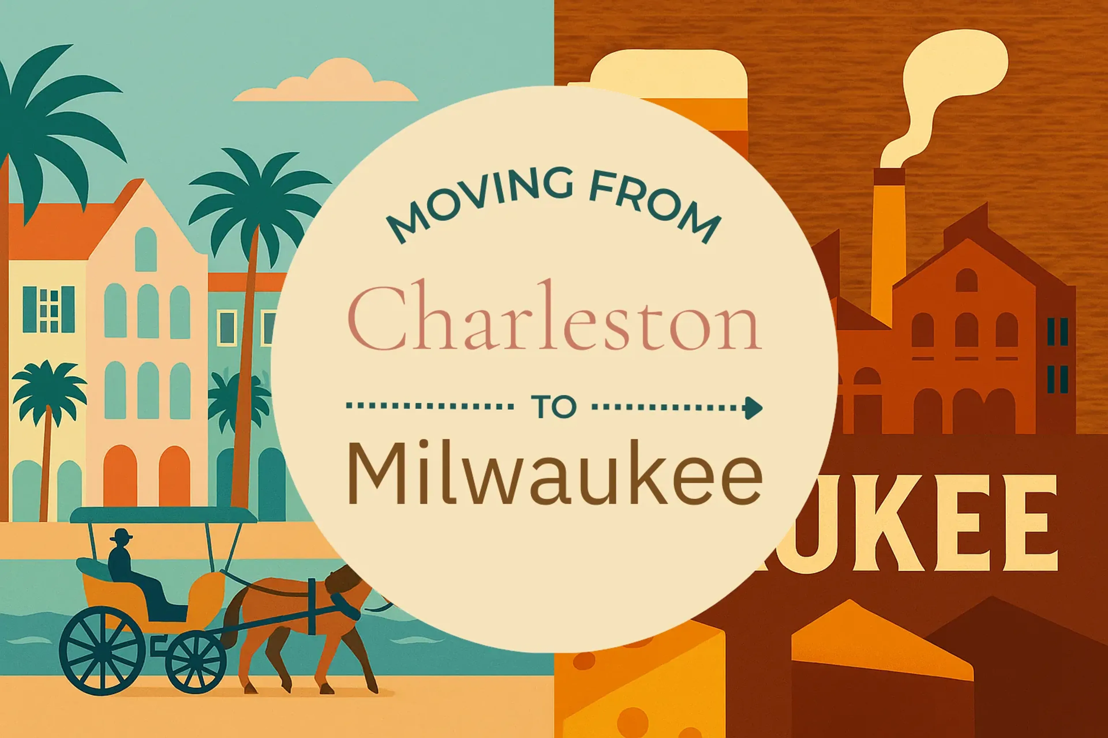 Side-by-side comparison of Charleston to Milwaukee moving companies