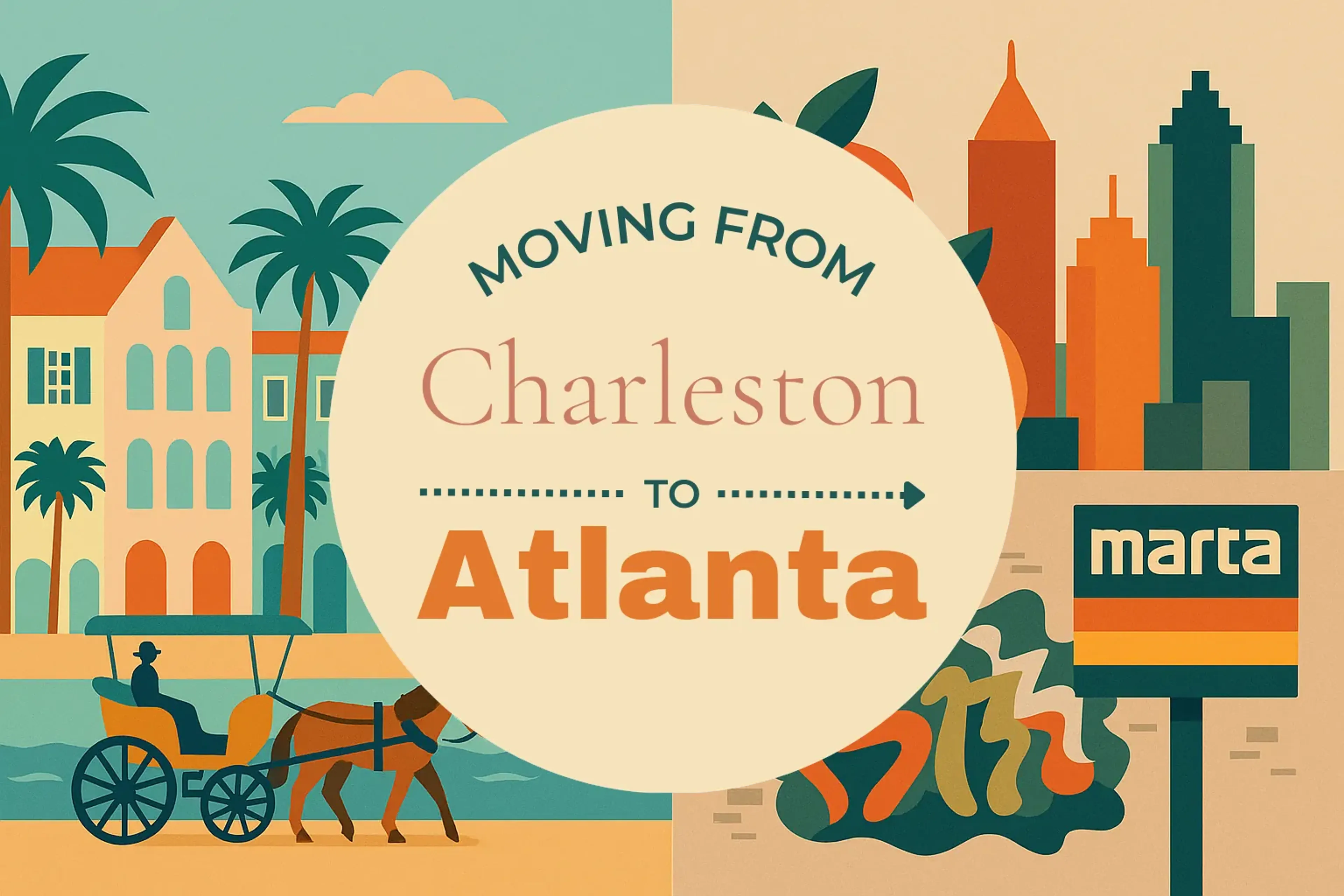 Side-by-side comparison of Charleston to Atlanta moving companies