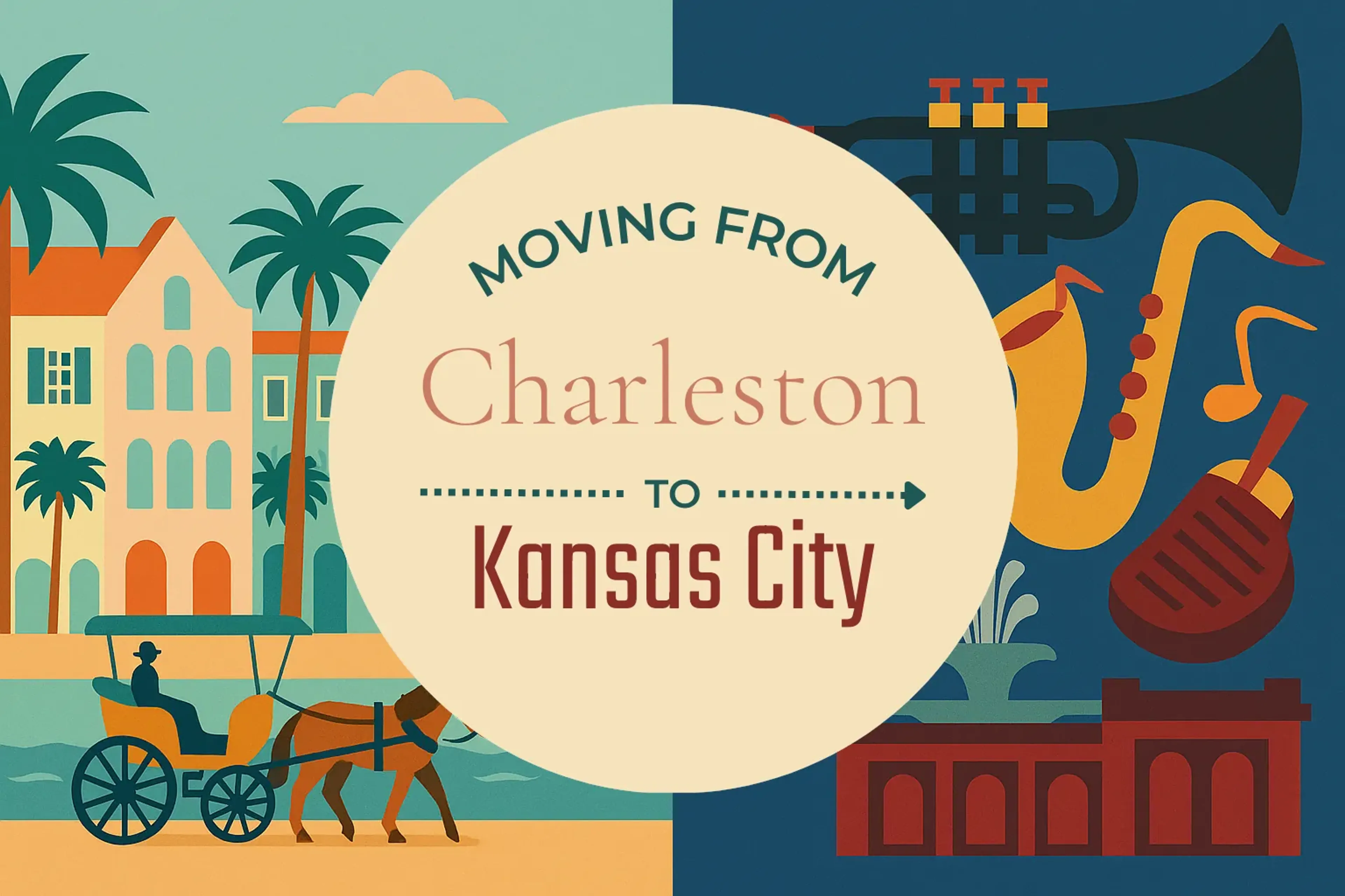 Side-by-side comparison of Charleston to Kansas City moving companies