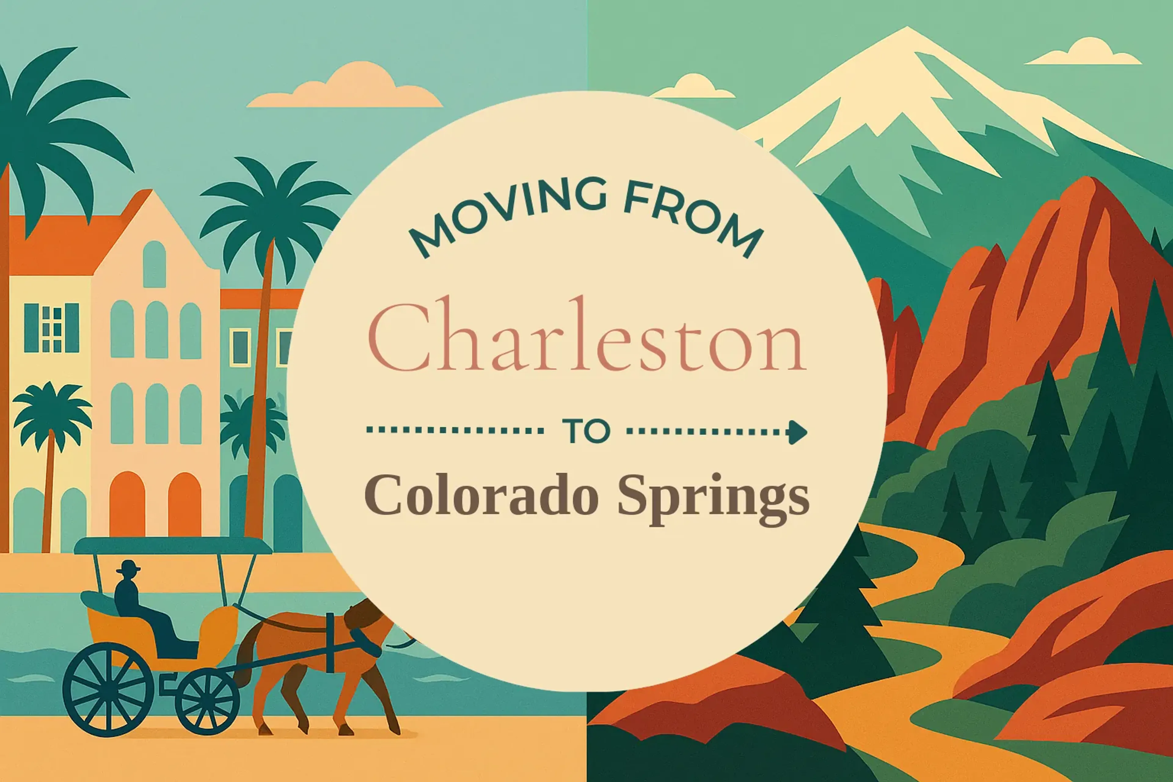 Side-by-side comparison of Charleston to Colorado Springs moving companies