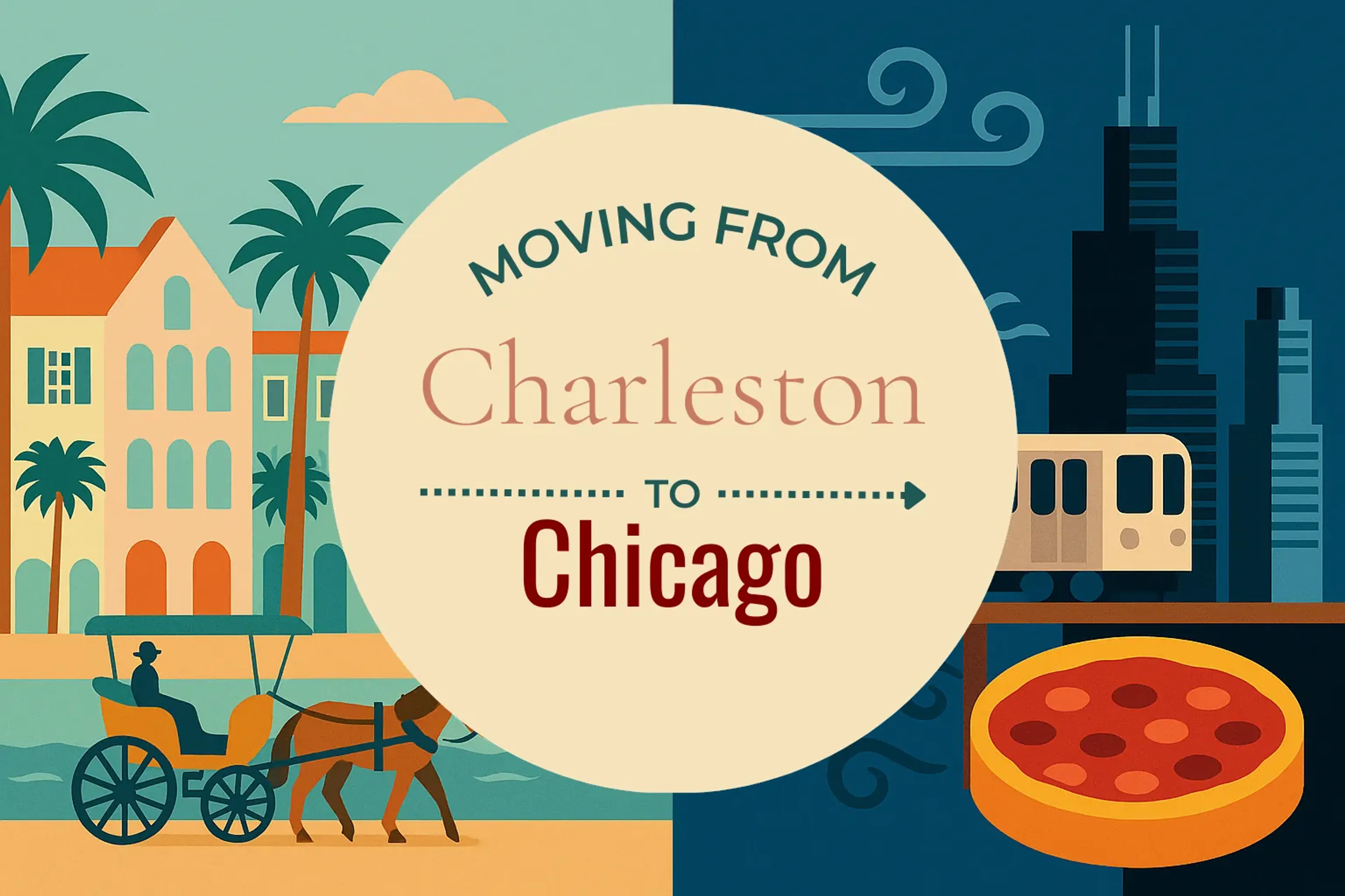 Side-by-side comparison of Charleston to Chicago moving companies