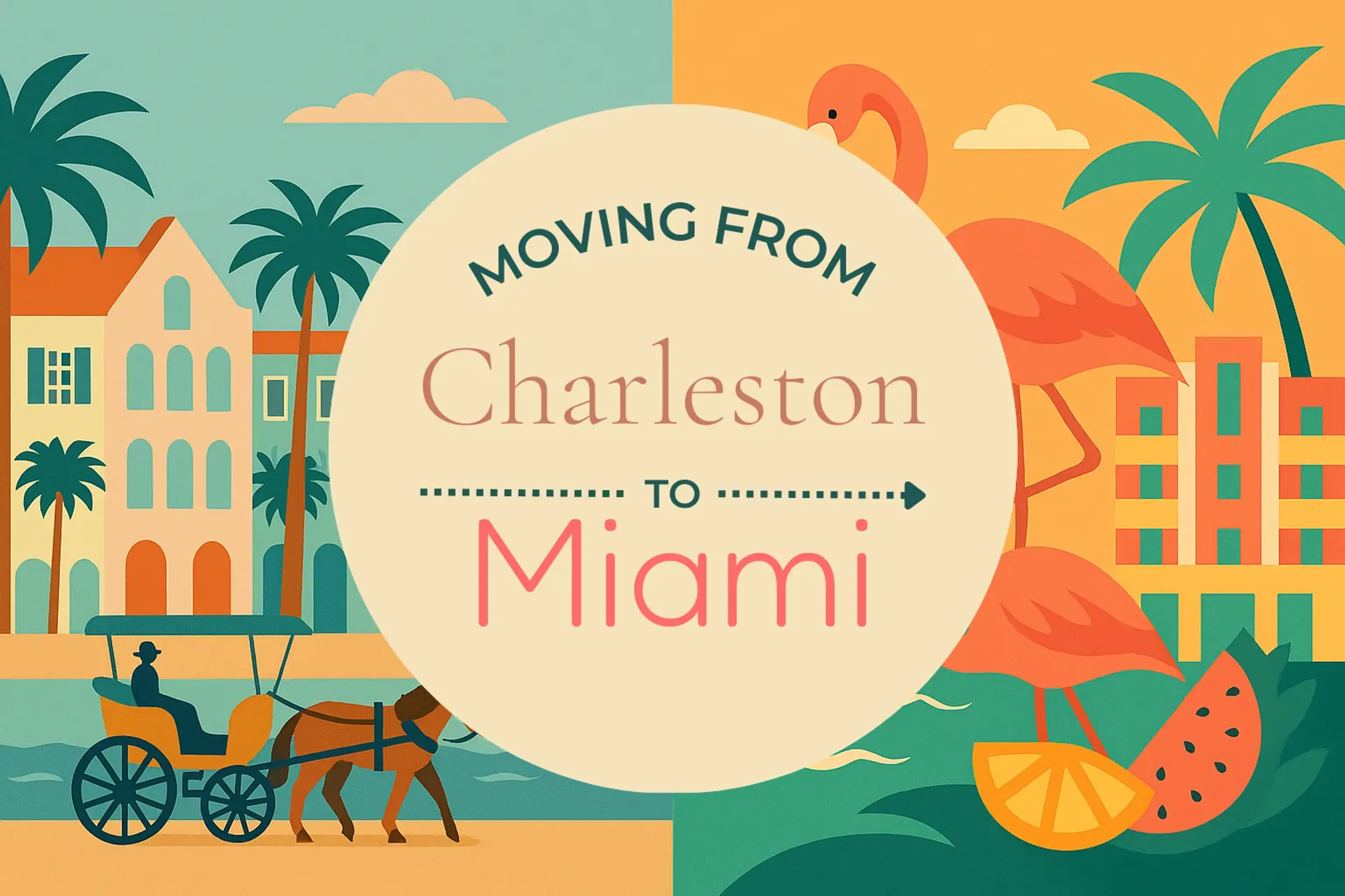 Side-by-side comparison of Charleston to Miami moving companies