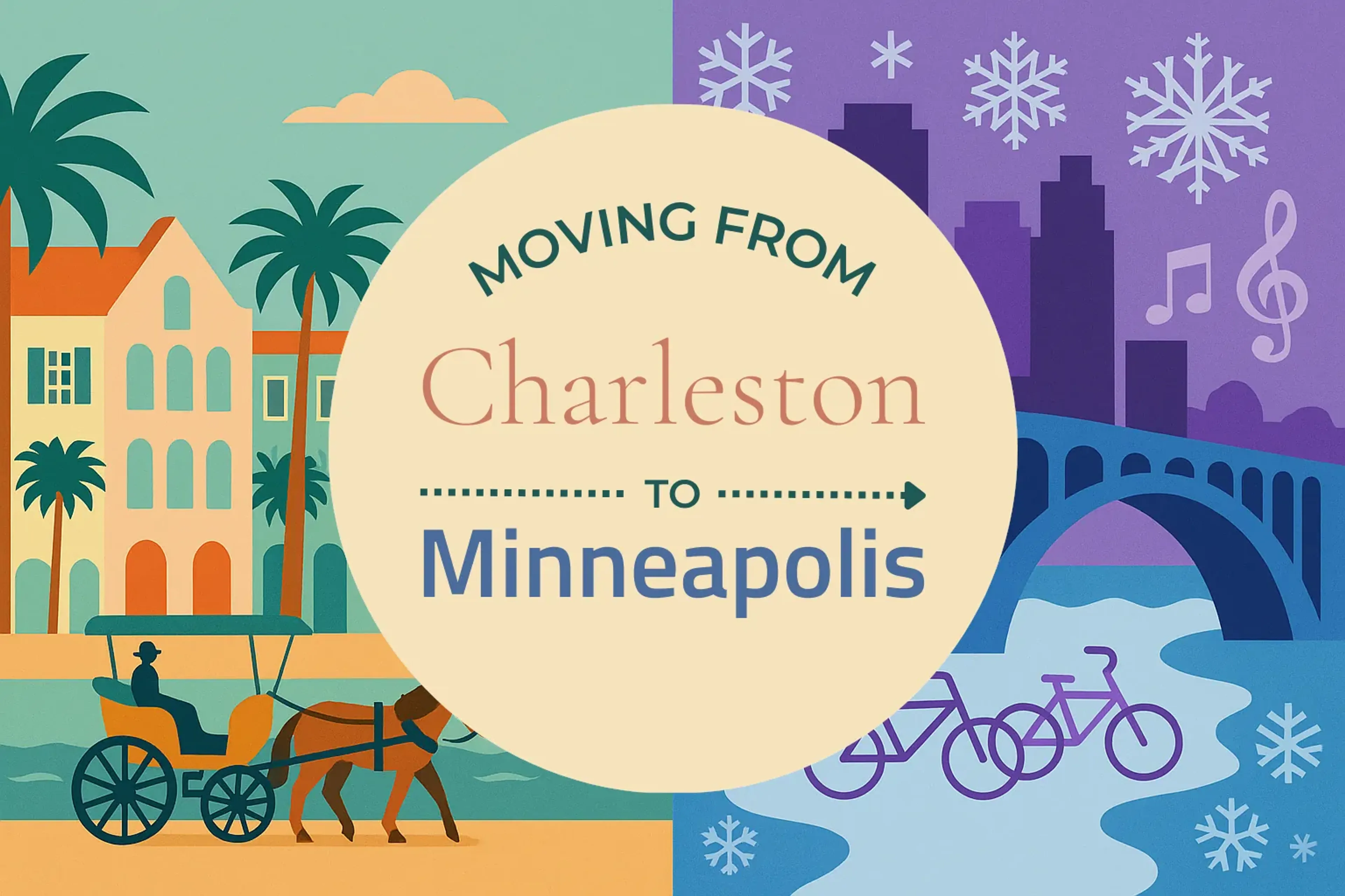 Side-by-side comparison of Charleston to Minneapolis moving companies
