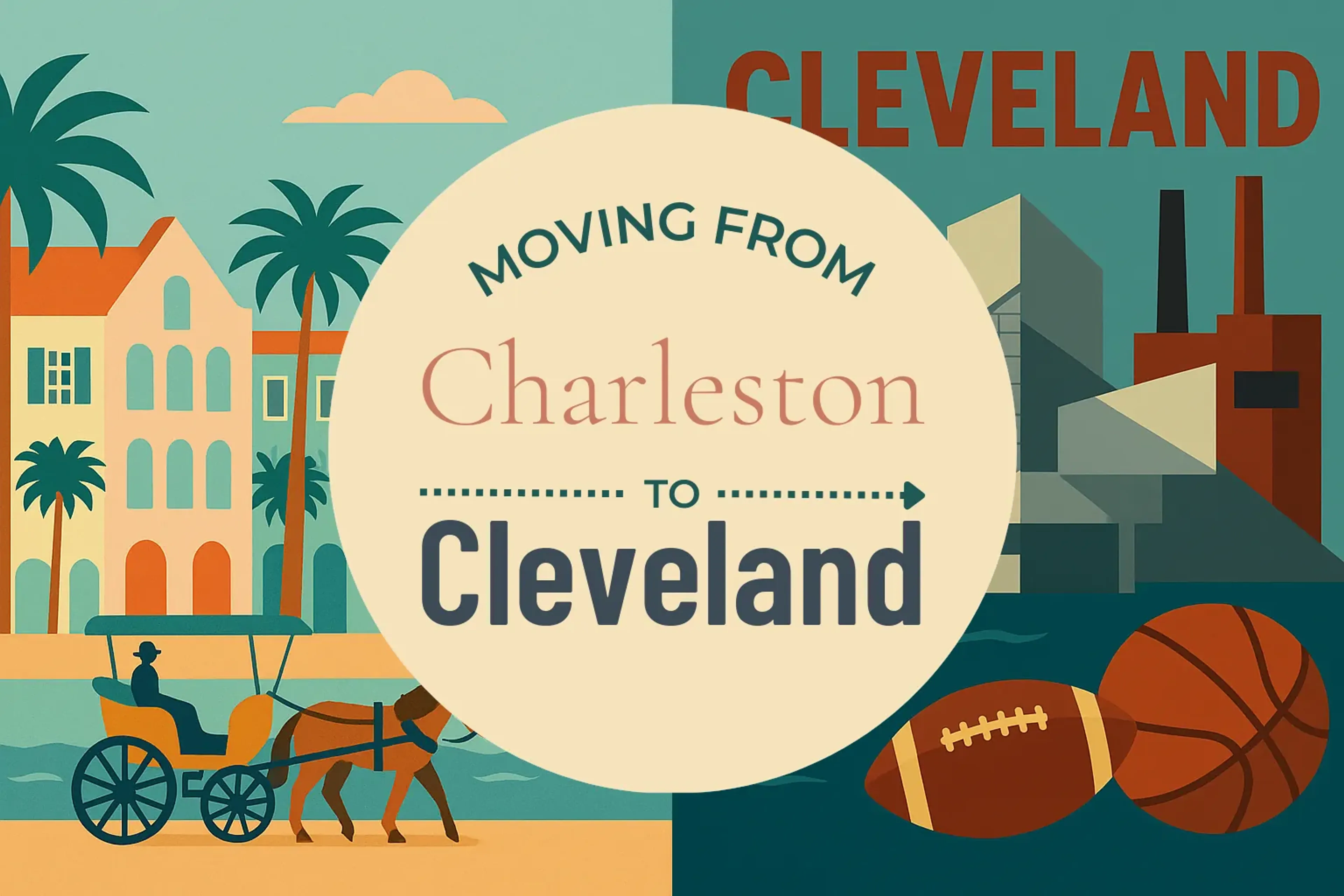 Side-by-side comparison of Charleston to Cleveland moving companies