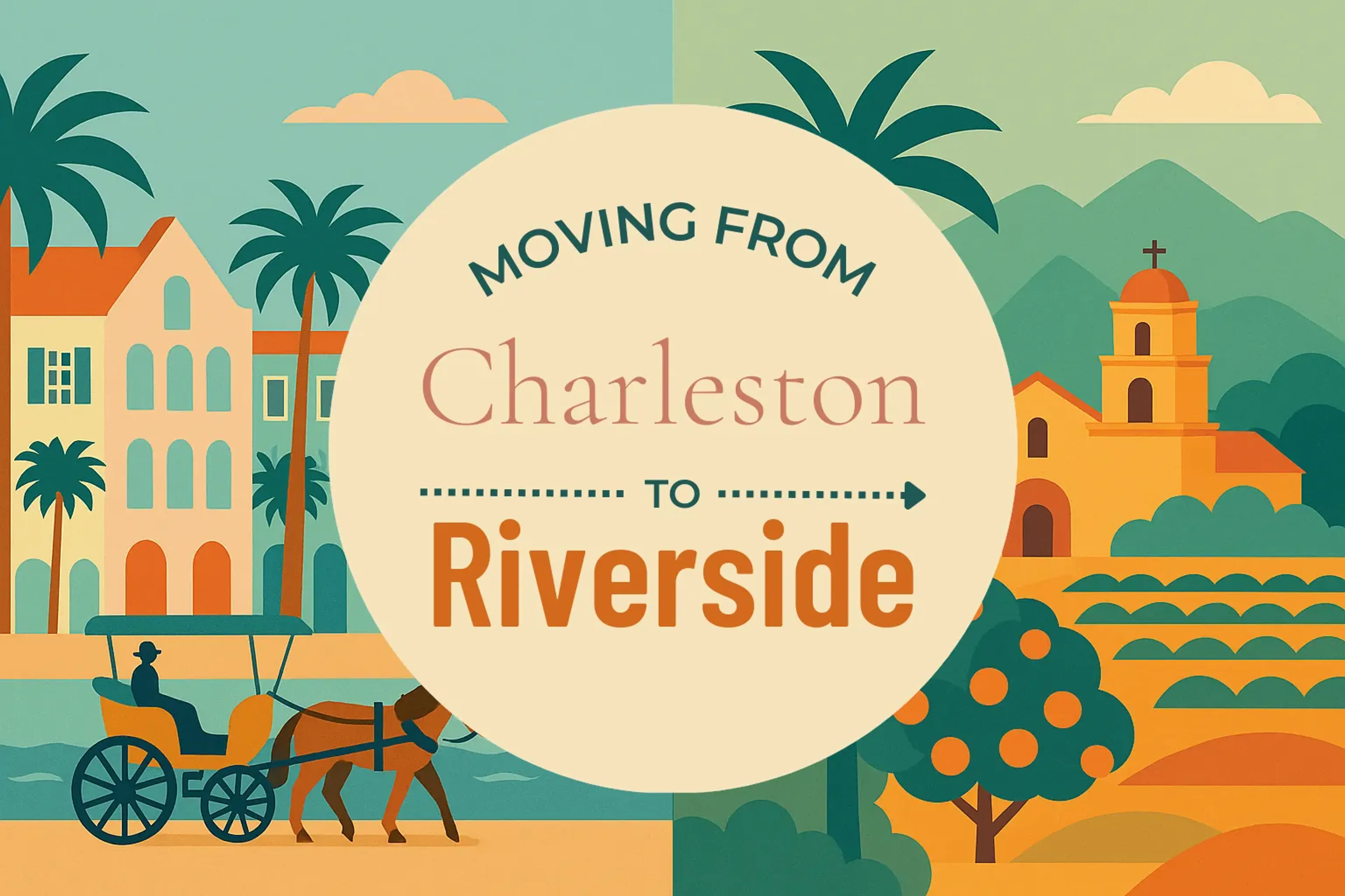 Side-by-side comparison of Charleston to Riverside moving companies