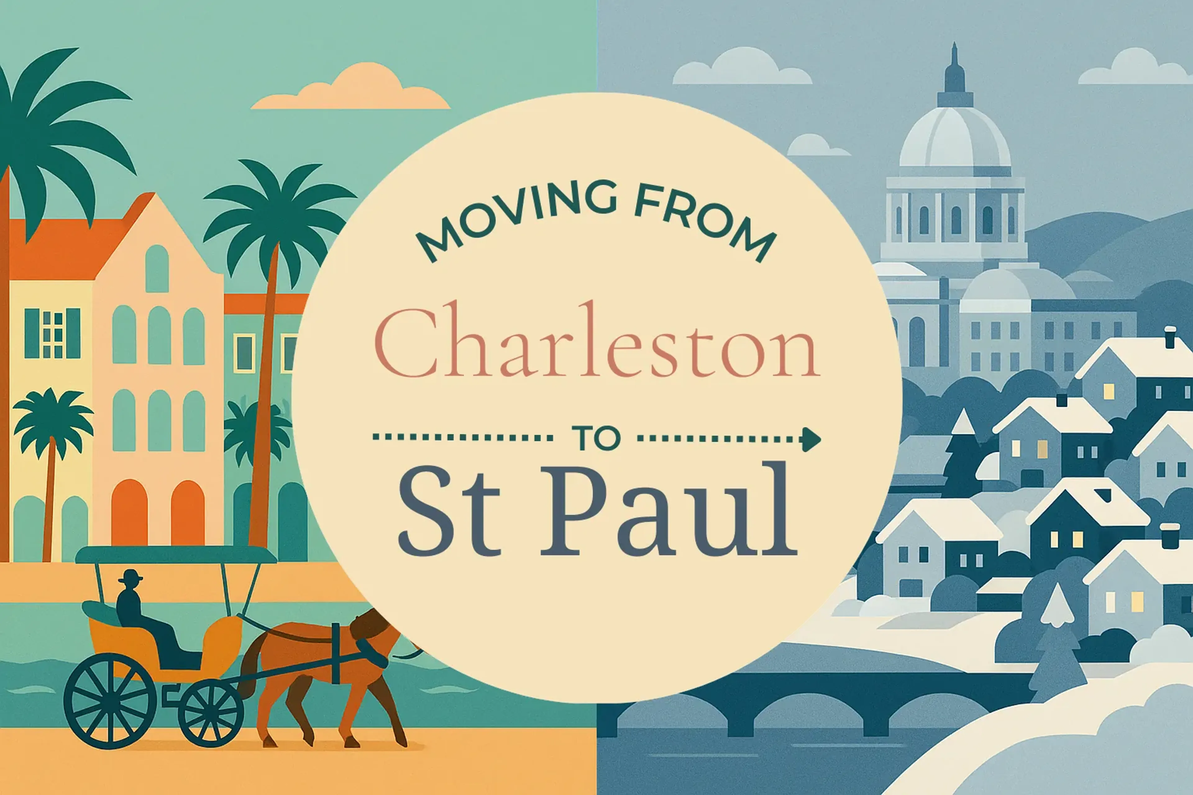 Side-by-side comparison of Charleston to St. Paul moving companies