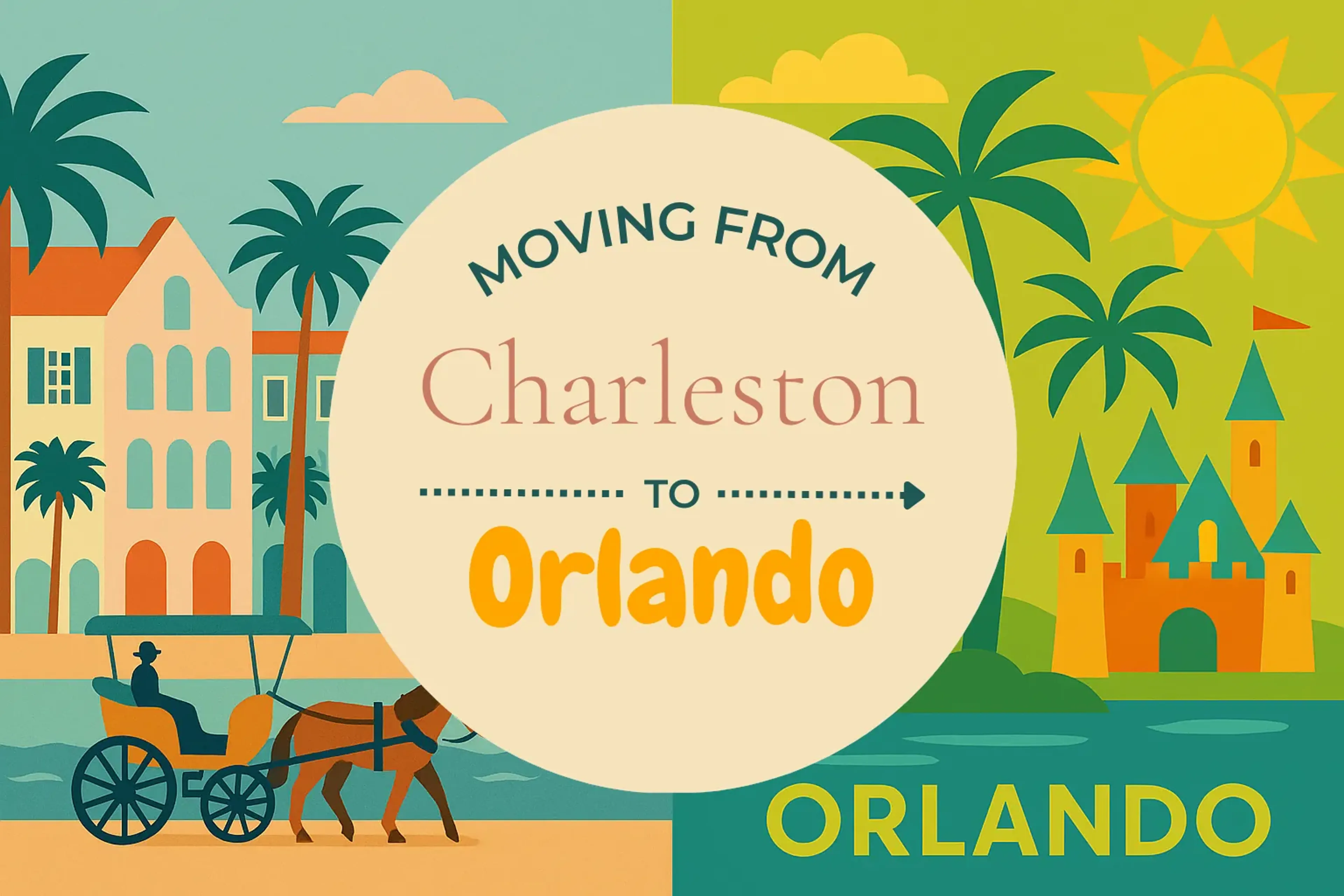 Side-by-side comparison of Charleston to Orlando moving companies