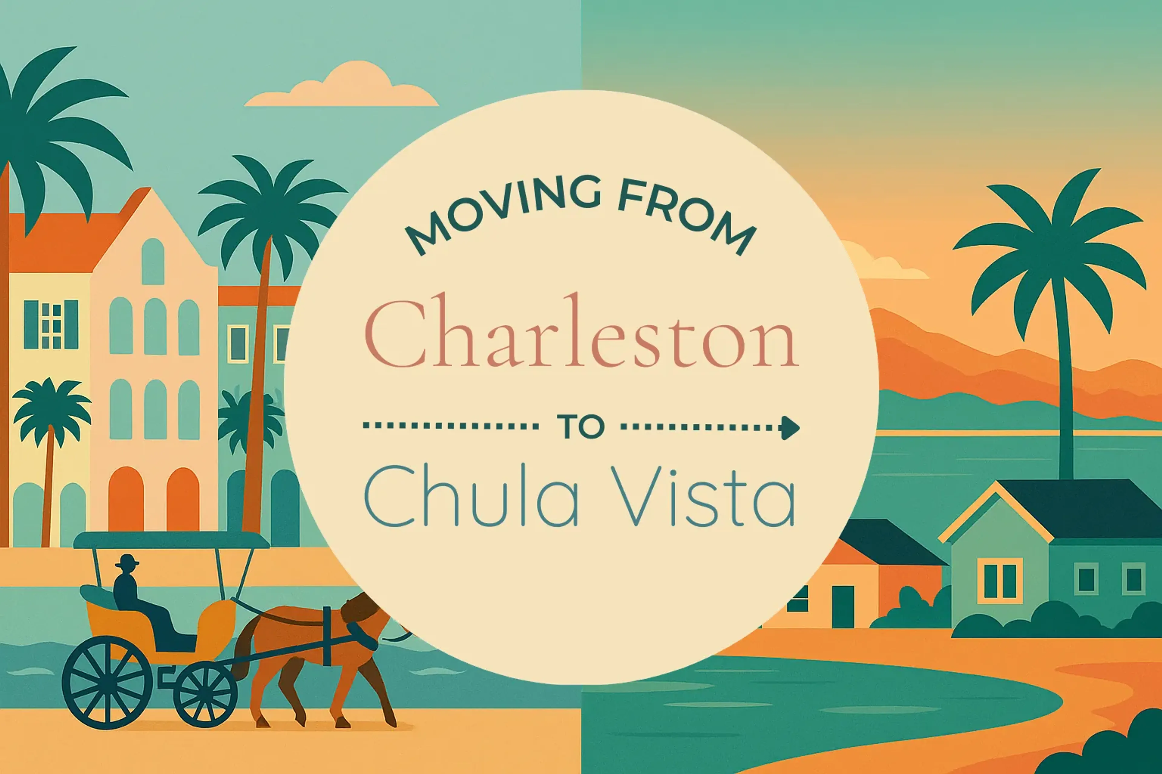 Side-by-side comparison of Charleston to Chula Vista moving companies