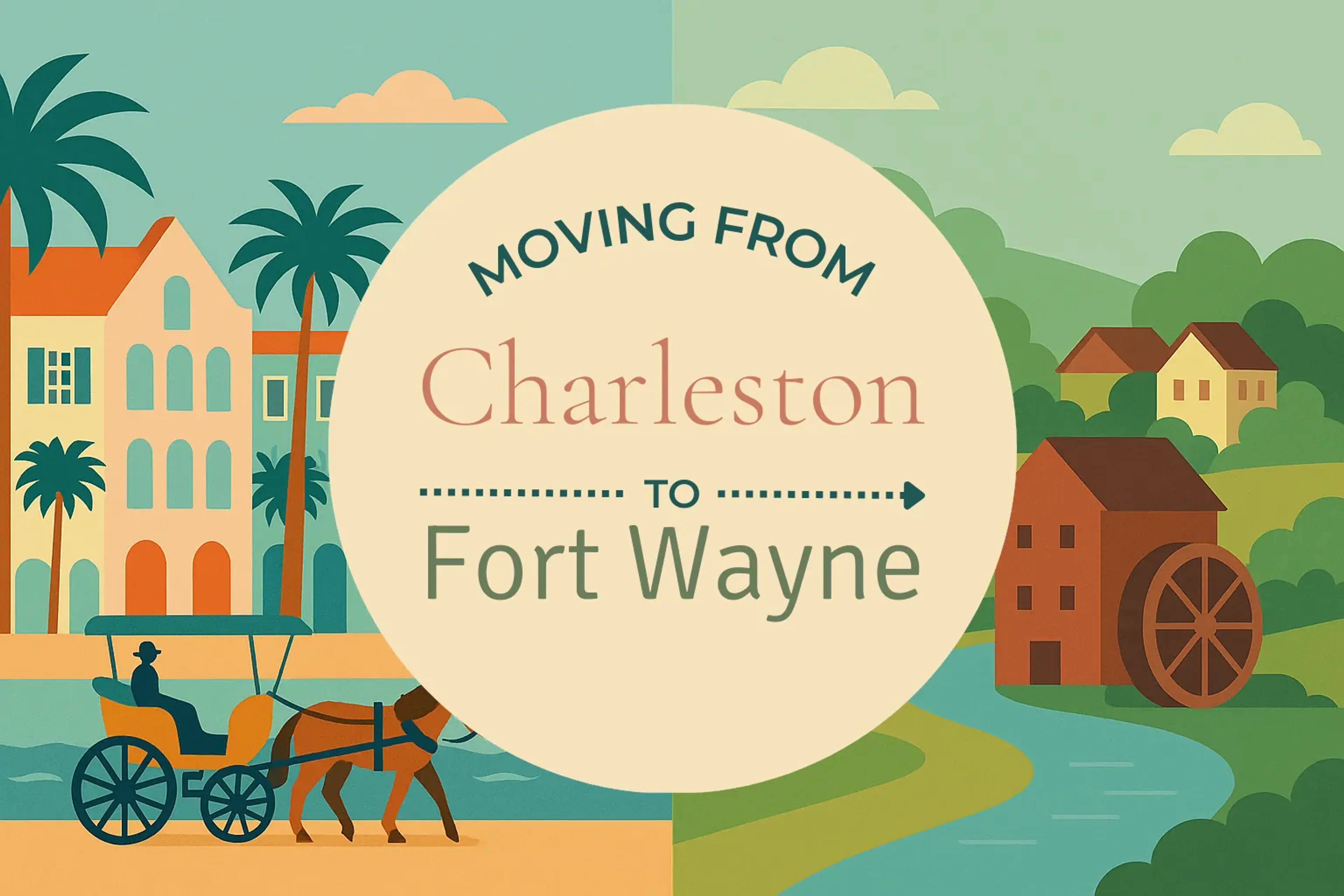 Side-by-side comparison of Charleston to Fort Wayne moving companies