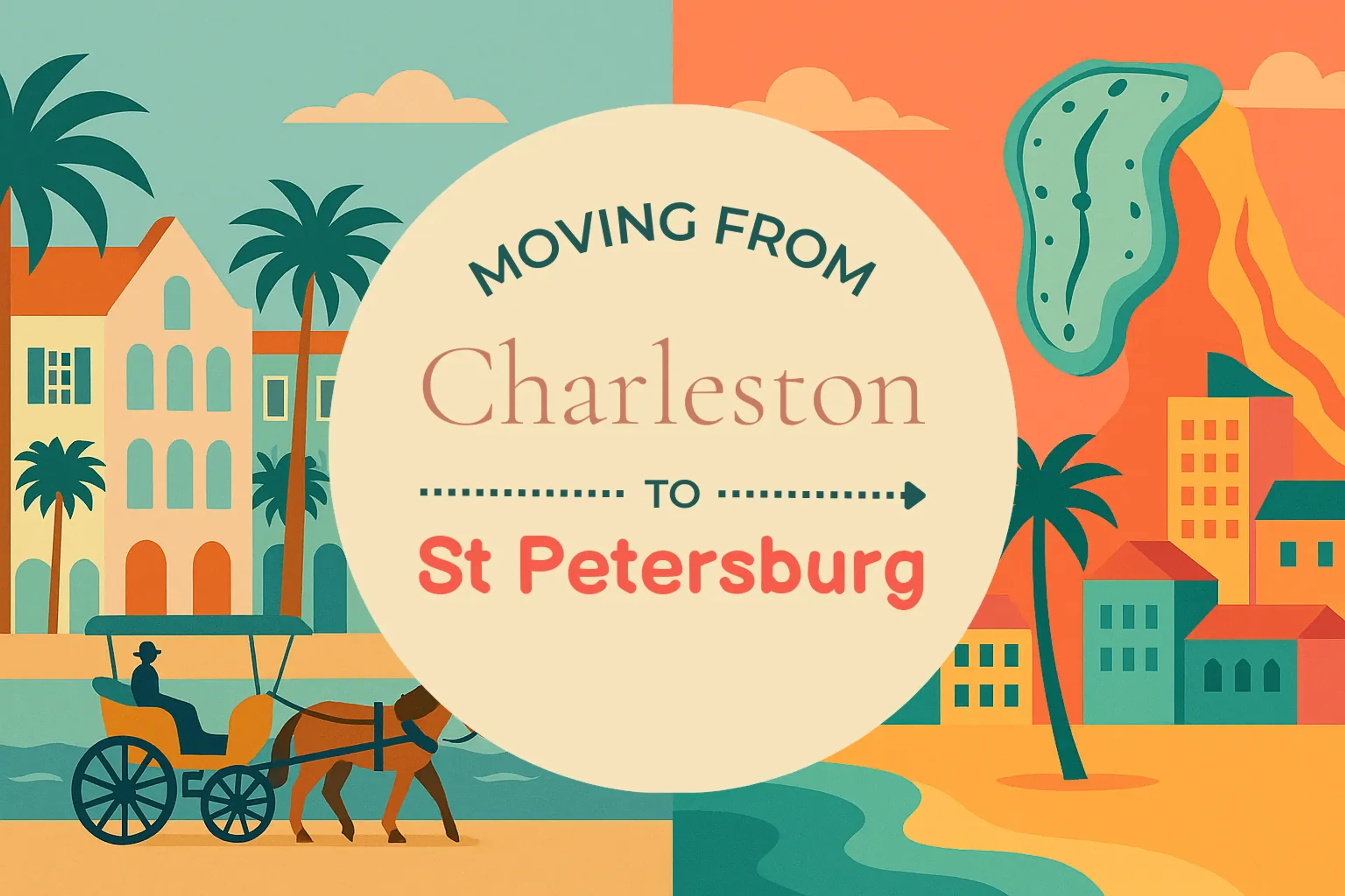 Side-by-side comparison of Charleston to St. Petersburg moving companies