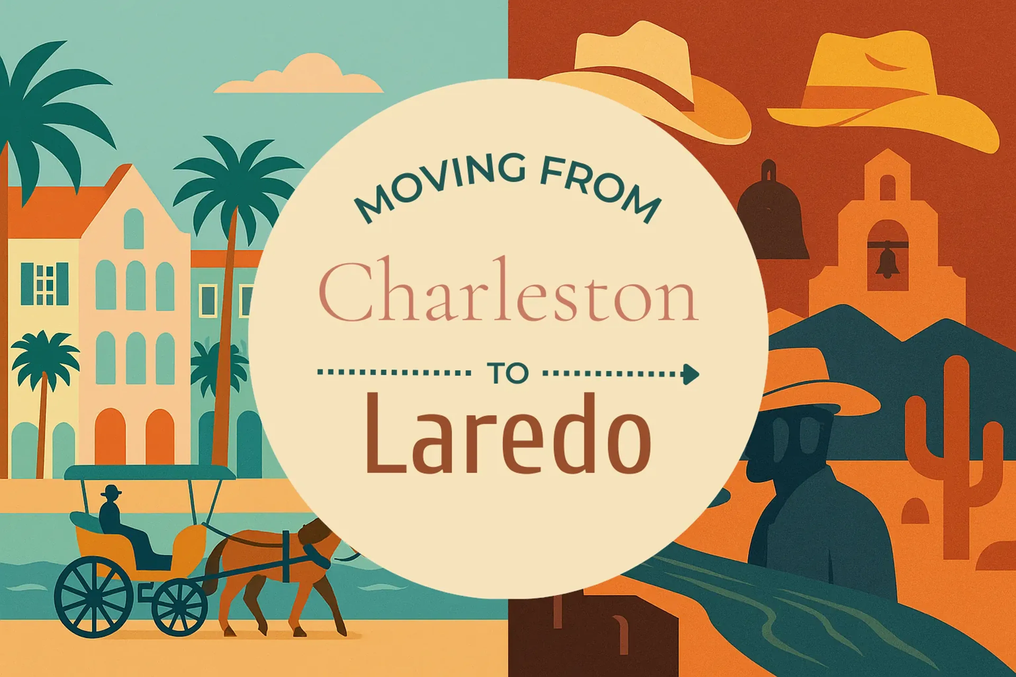Side-by-side comparison of Charleston to Laredo moving companies