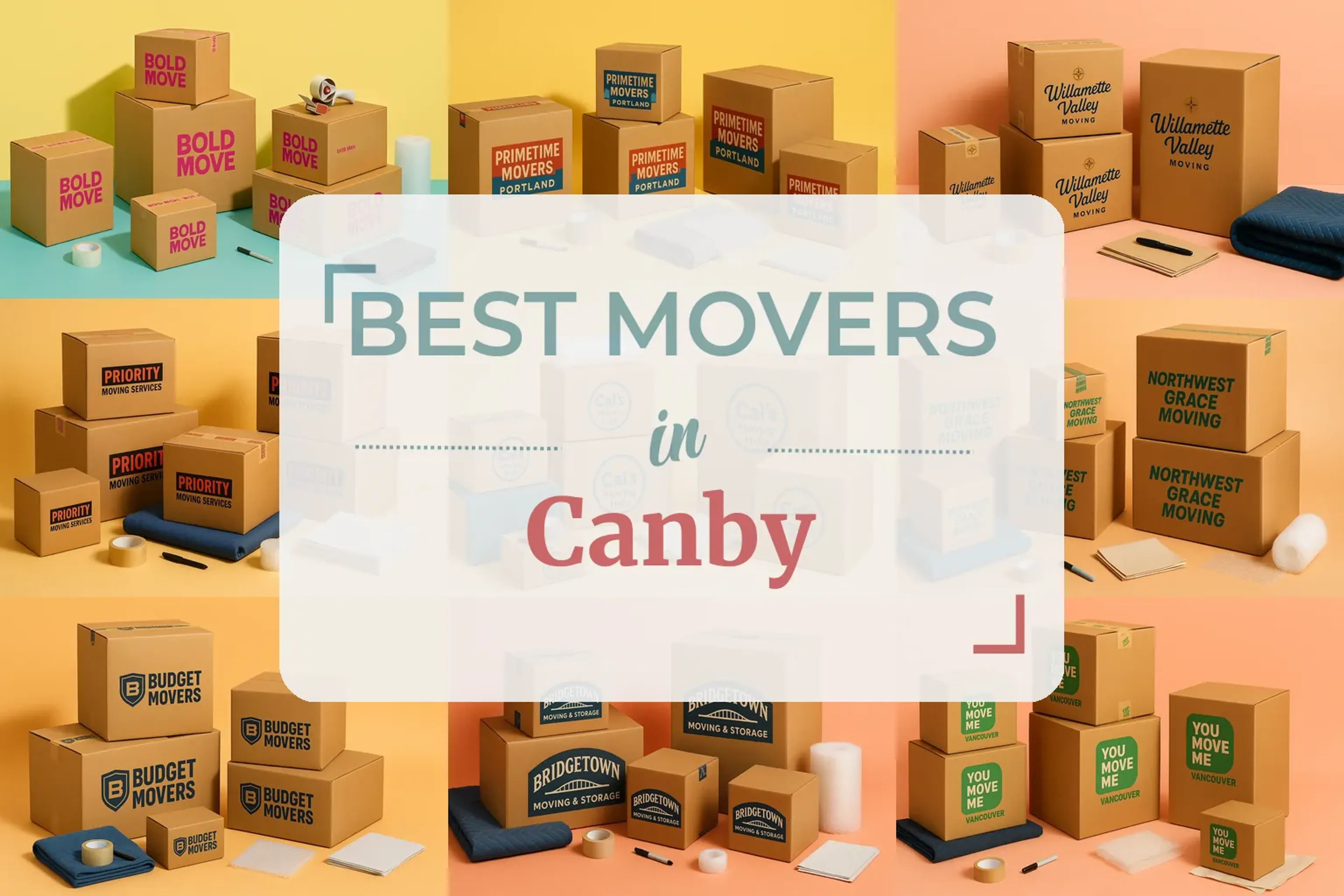 Side-by-side comparison of Canby moving companies