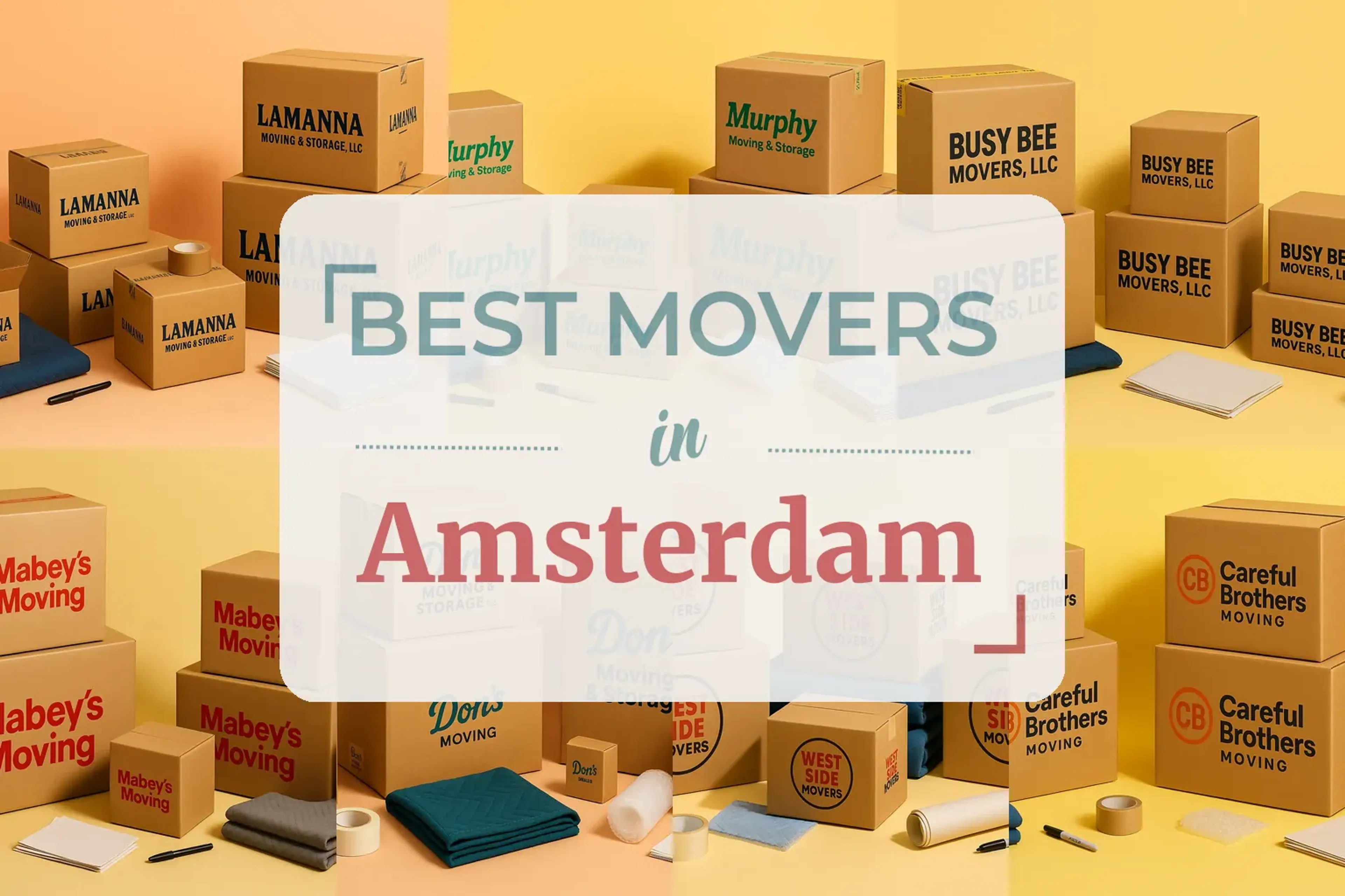 Side-by-side comparison of Amsterdam moving companies