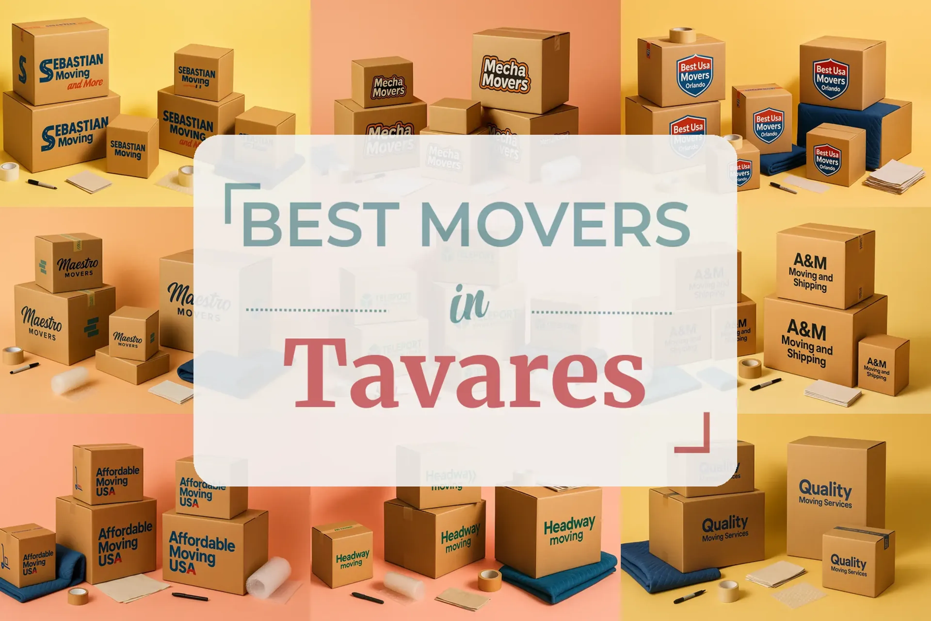 Side-by-side comparison of Tavares moving companies