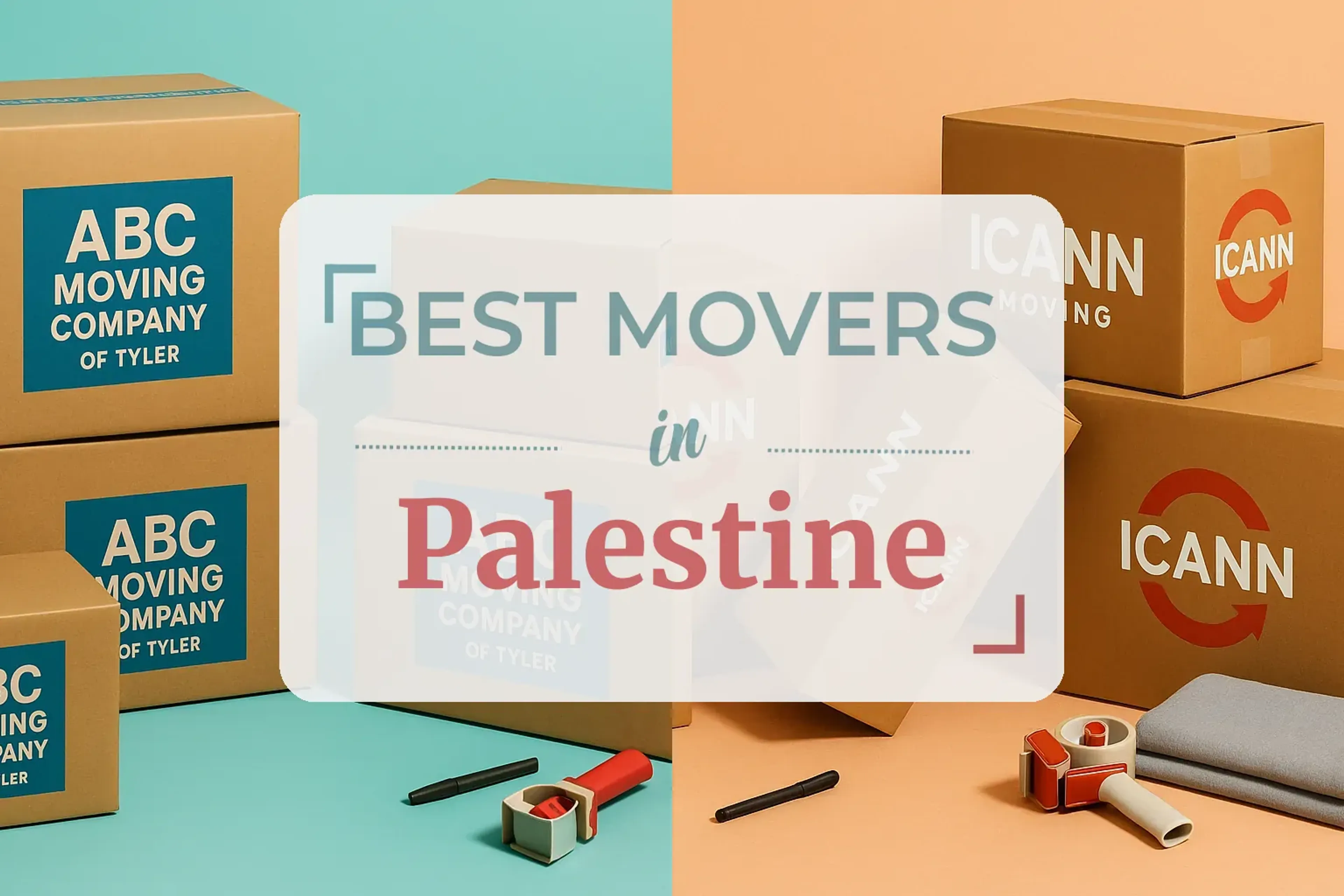 Side-by-side comparison of Palestine moving companies
