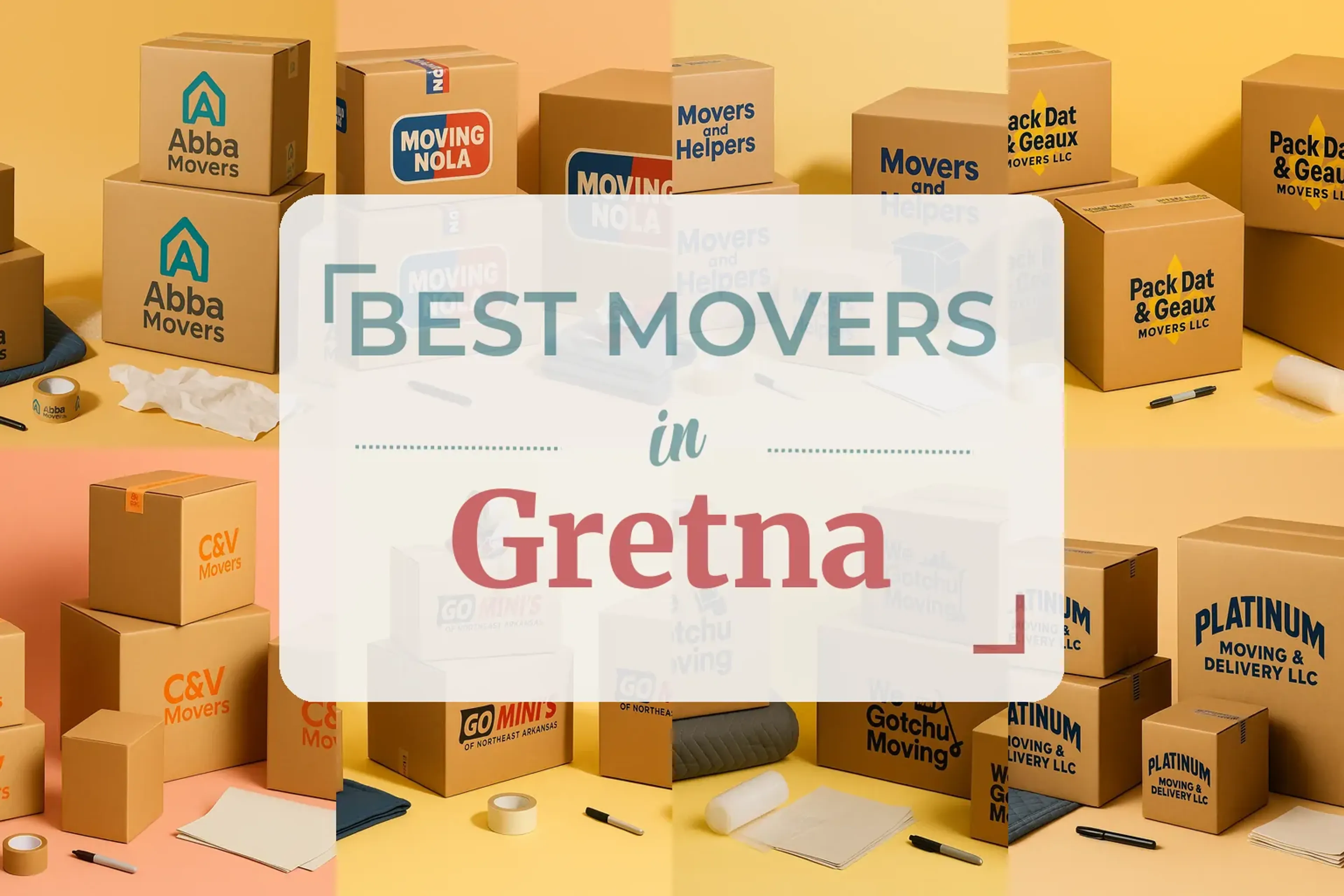 Side-by-side comparison of Gretna moving companies