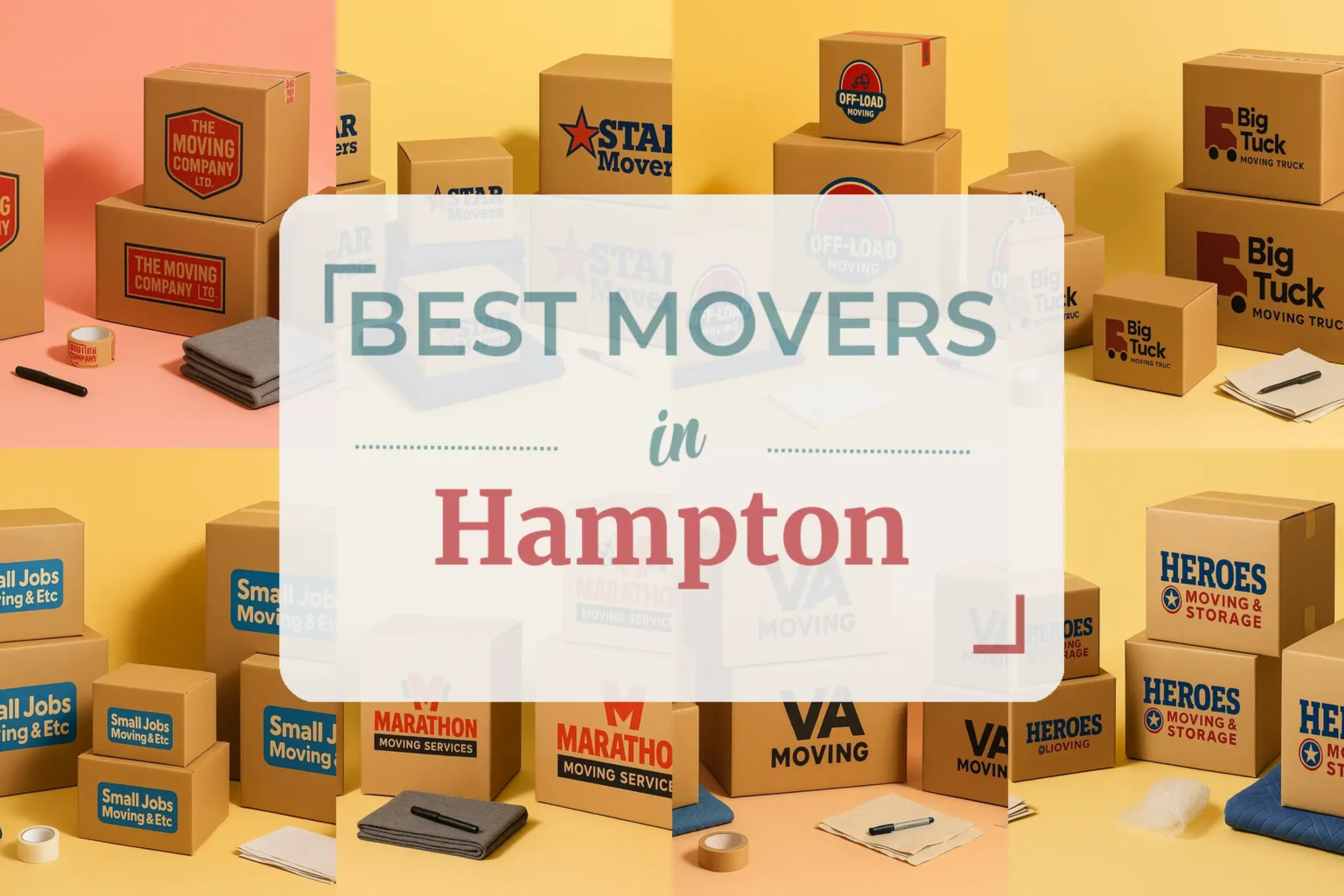 Side-by-side comparison of Hampton moving companies
