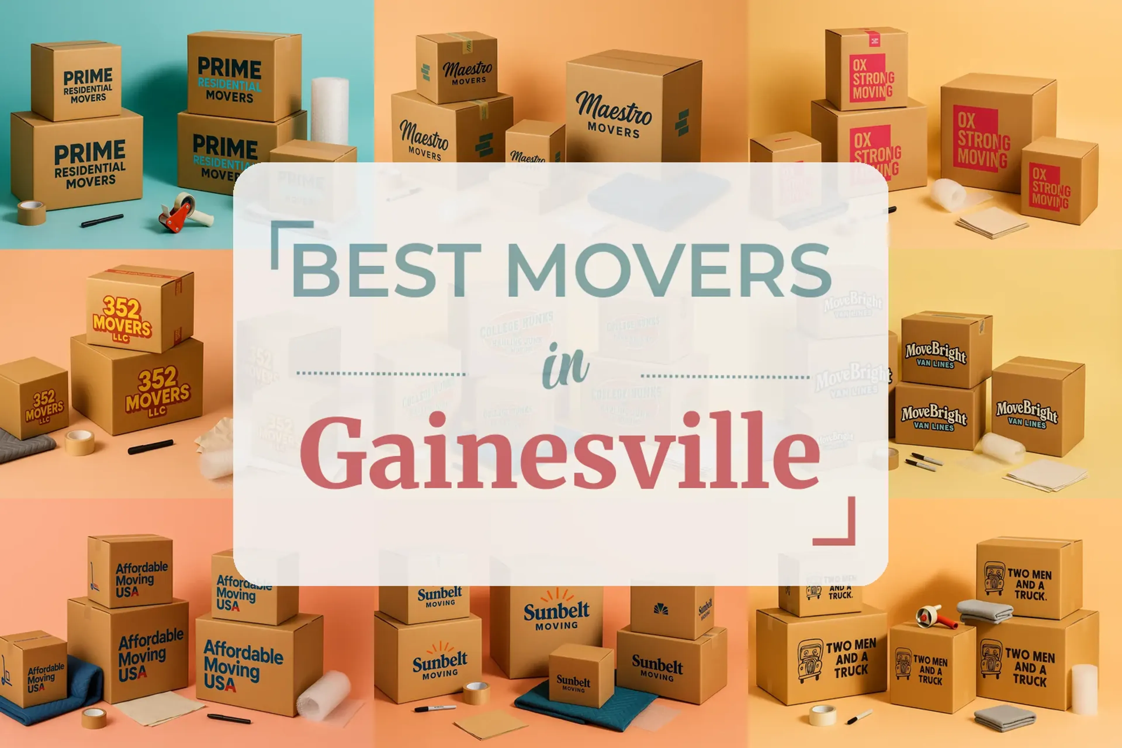 Side-by-side comparison of Gainesville moving companies