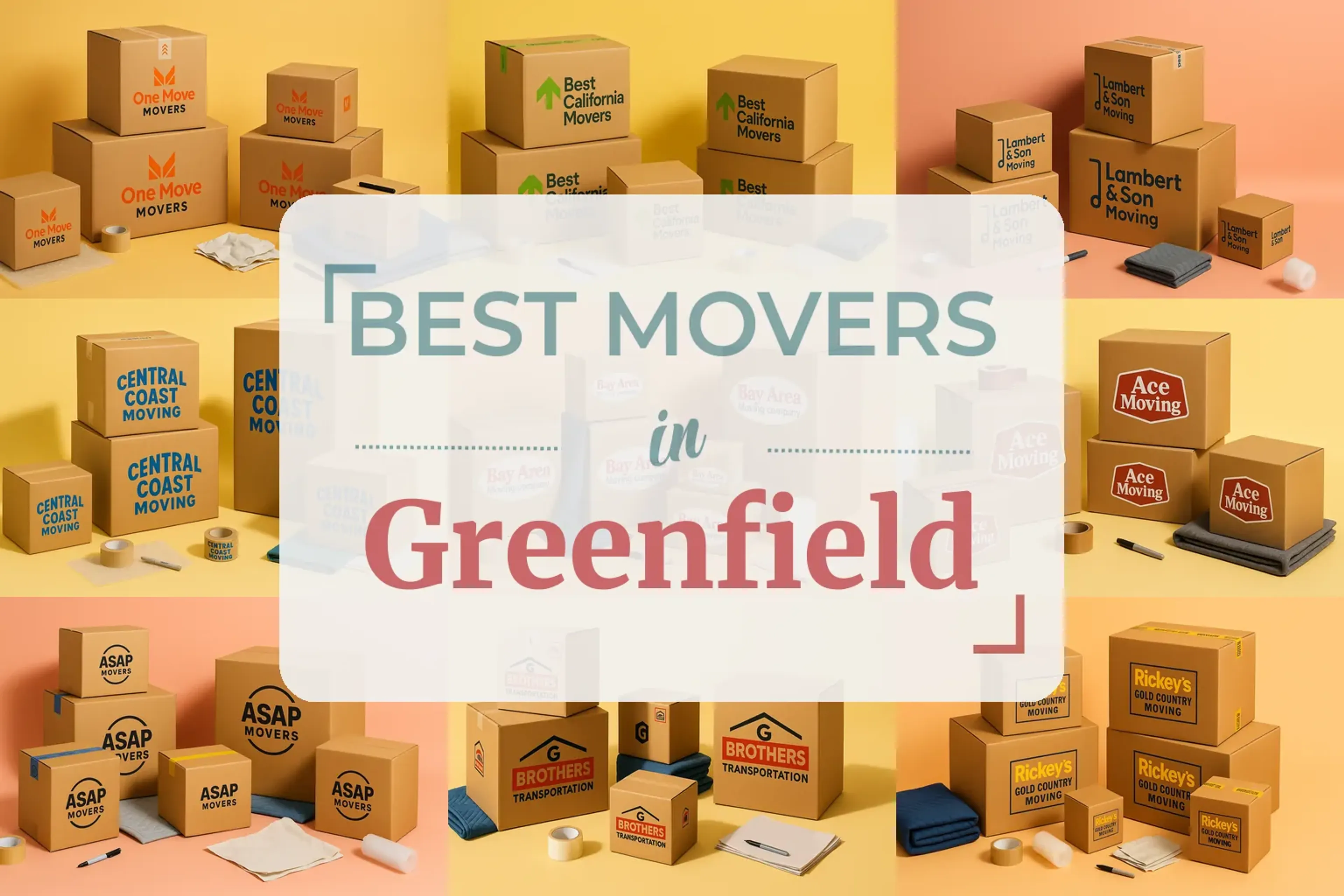 Side-by-side comparison of Greenfield moving companies