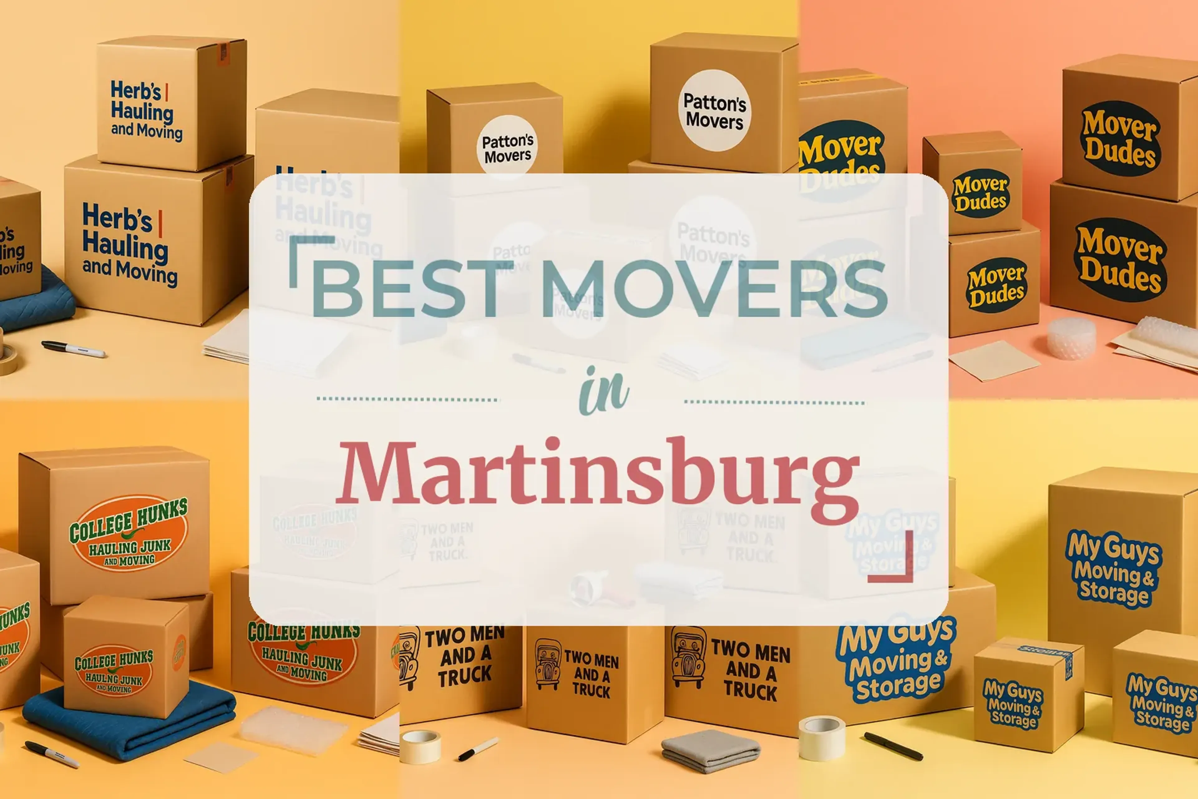 Side-by-side comparison of Martinsburg moving companies