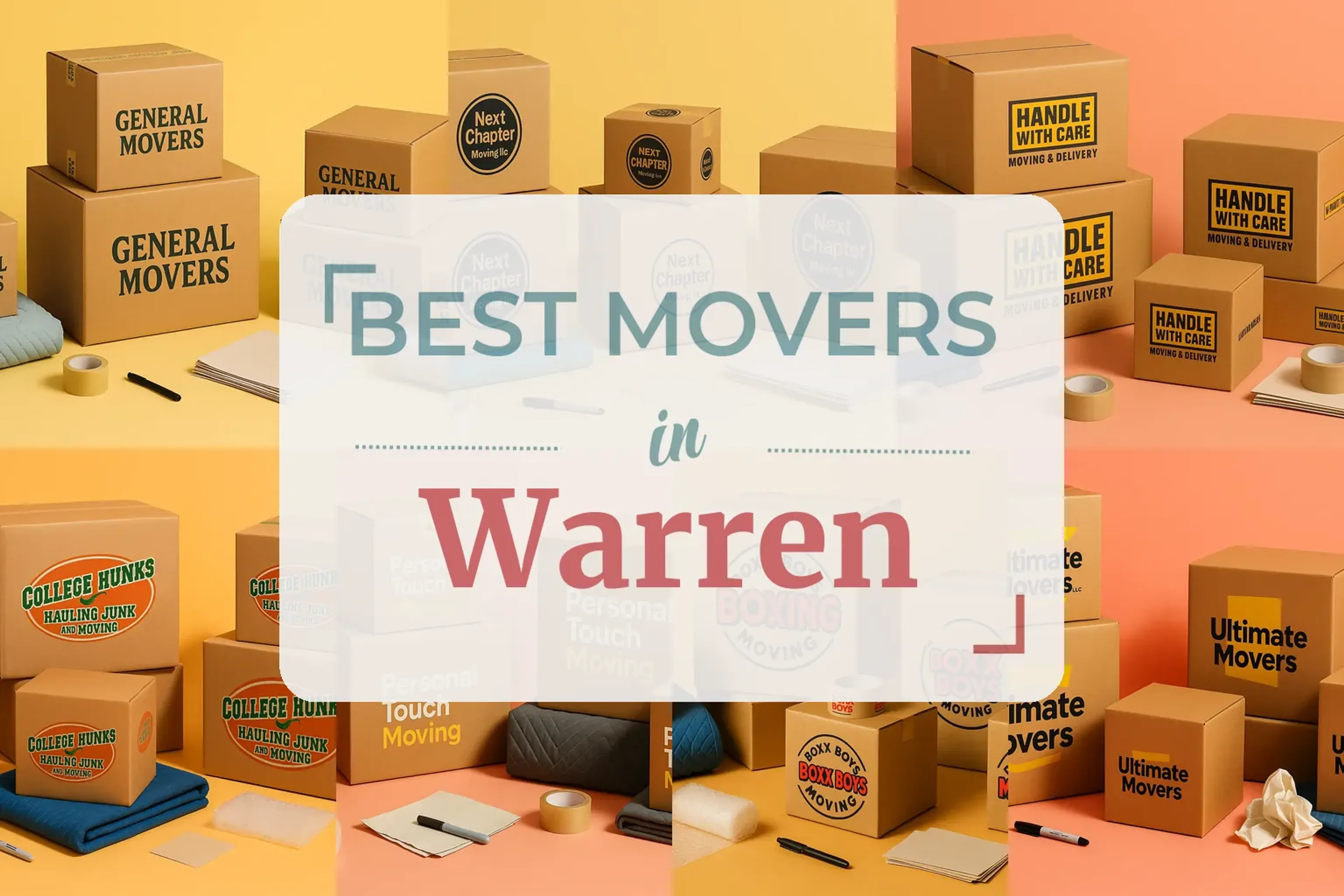 Side-by-side comparison of Warren moving companies