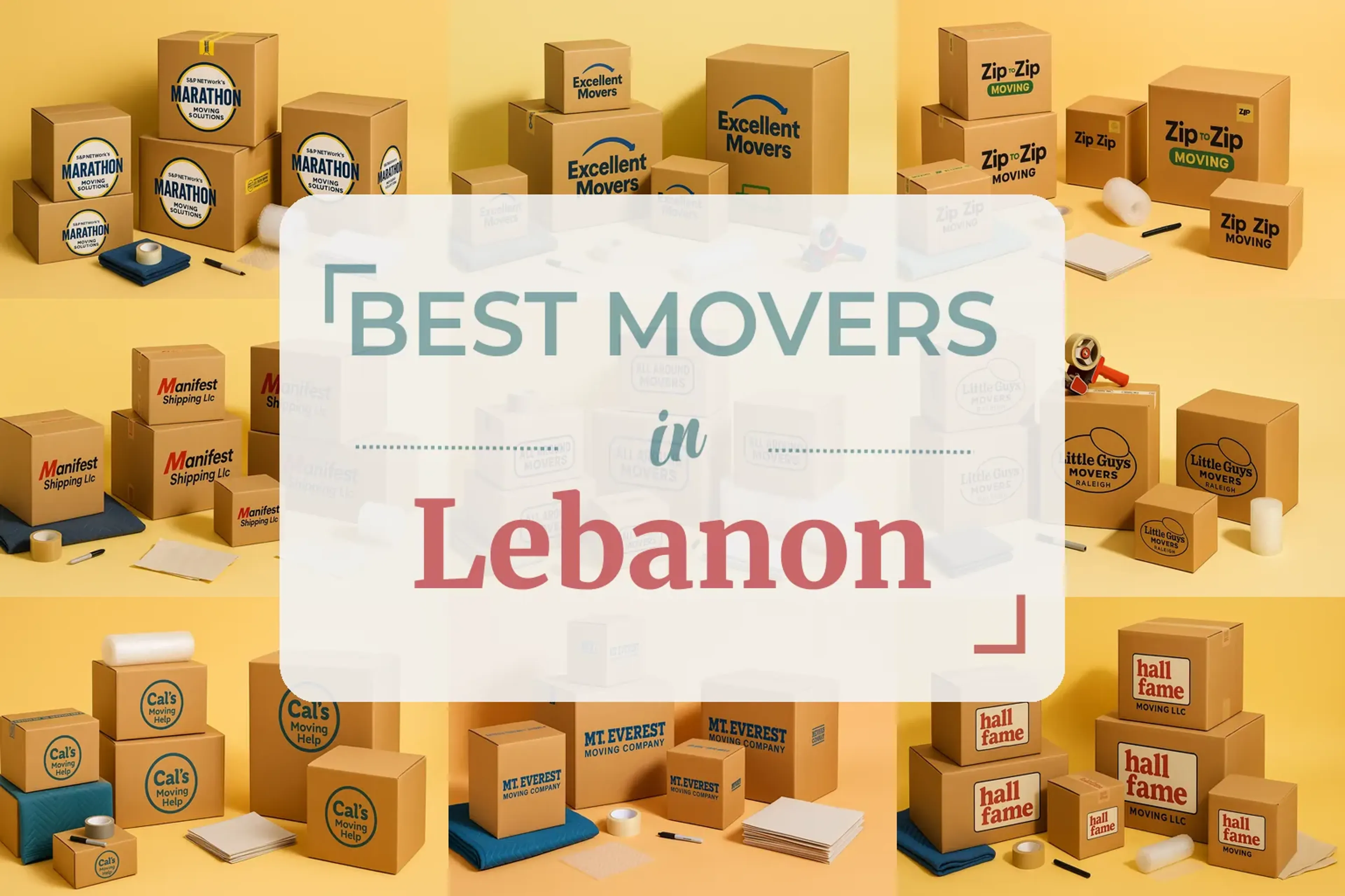 Side-by-side comparison of Lebanon moving companies