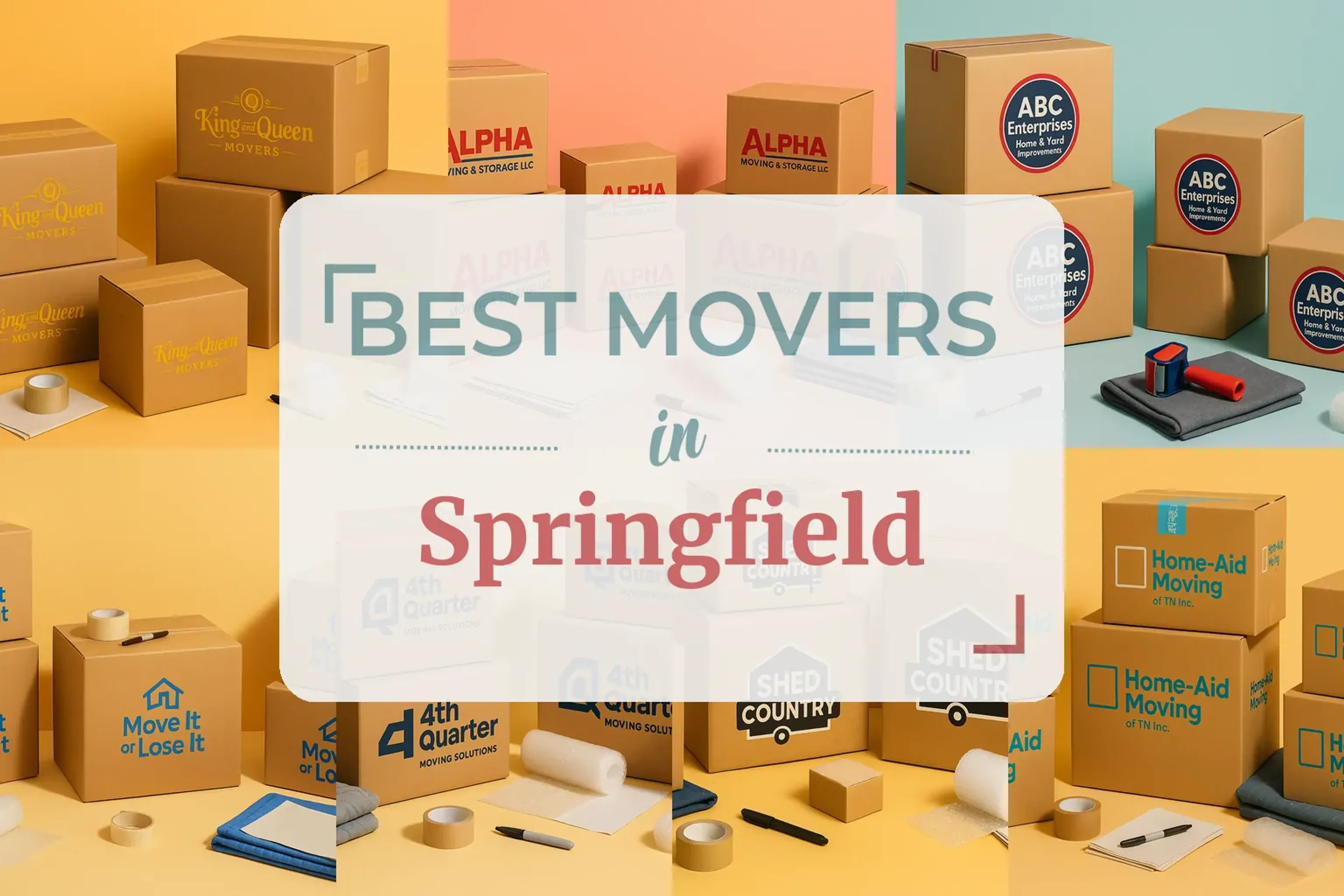 Side-by-side comparison of Springfield moving companies