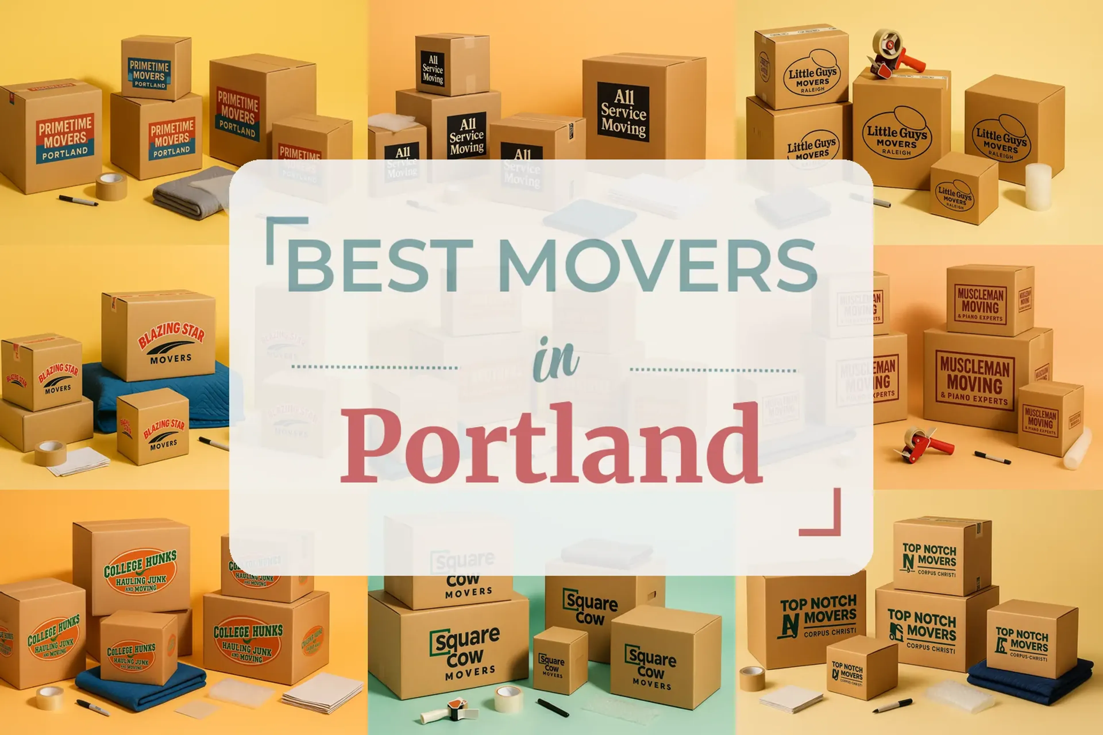Side-by-side comparison of Portland moving companies