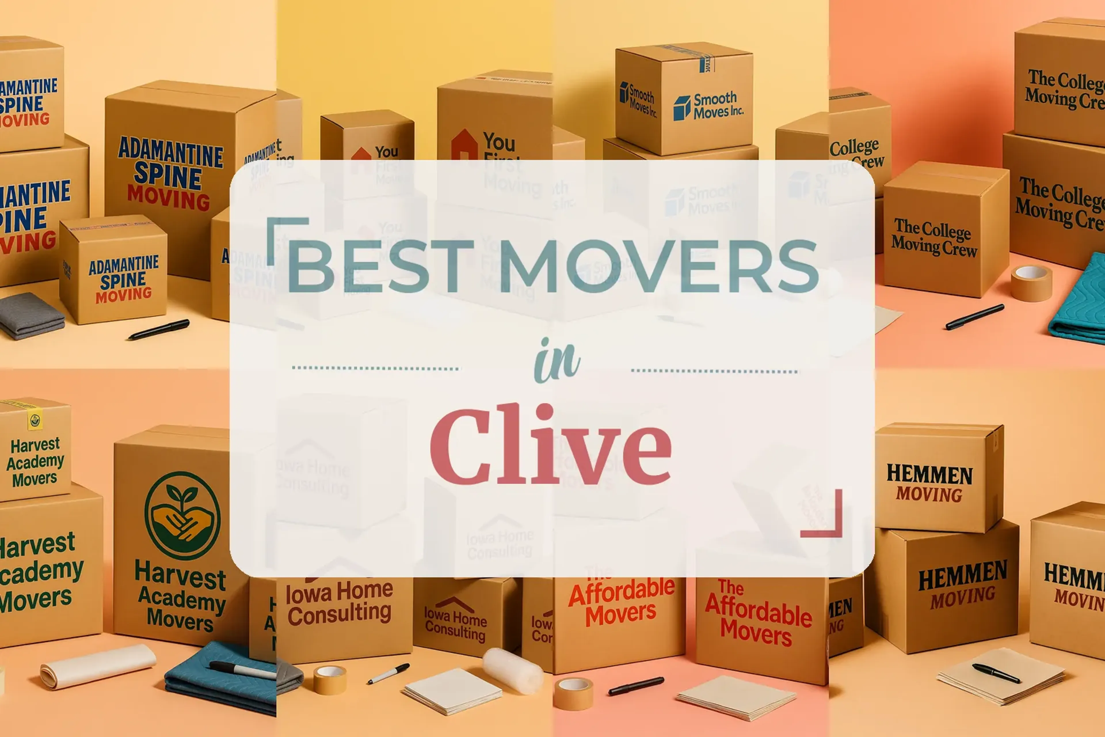 Side-by-side comparison of Clive moving companies