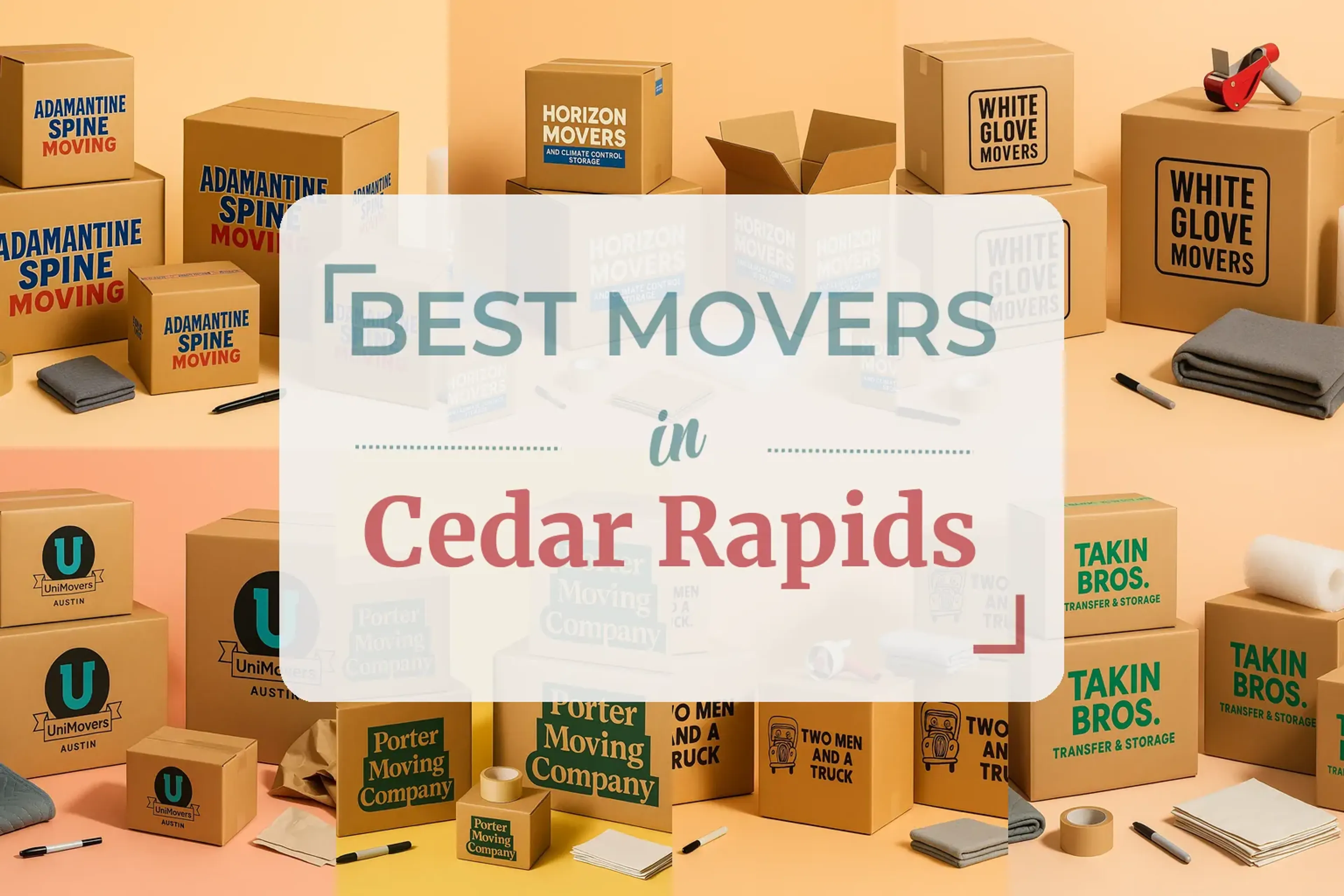 Side-by-side comparison of Cedar Rapids moving companies