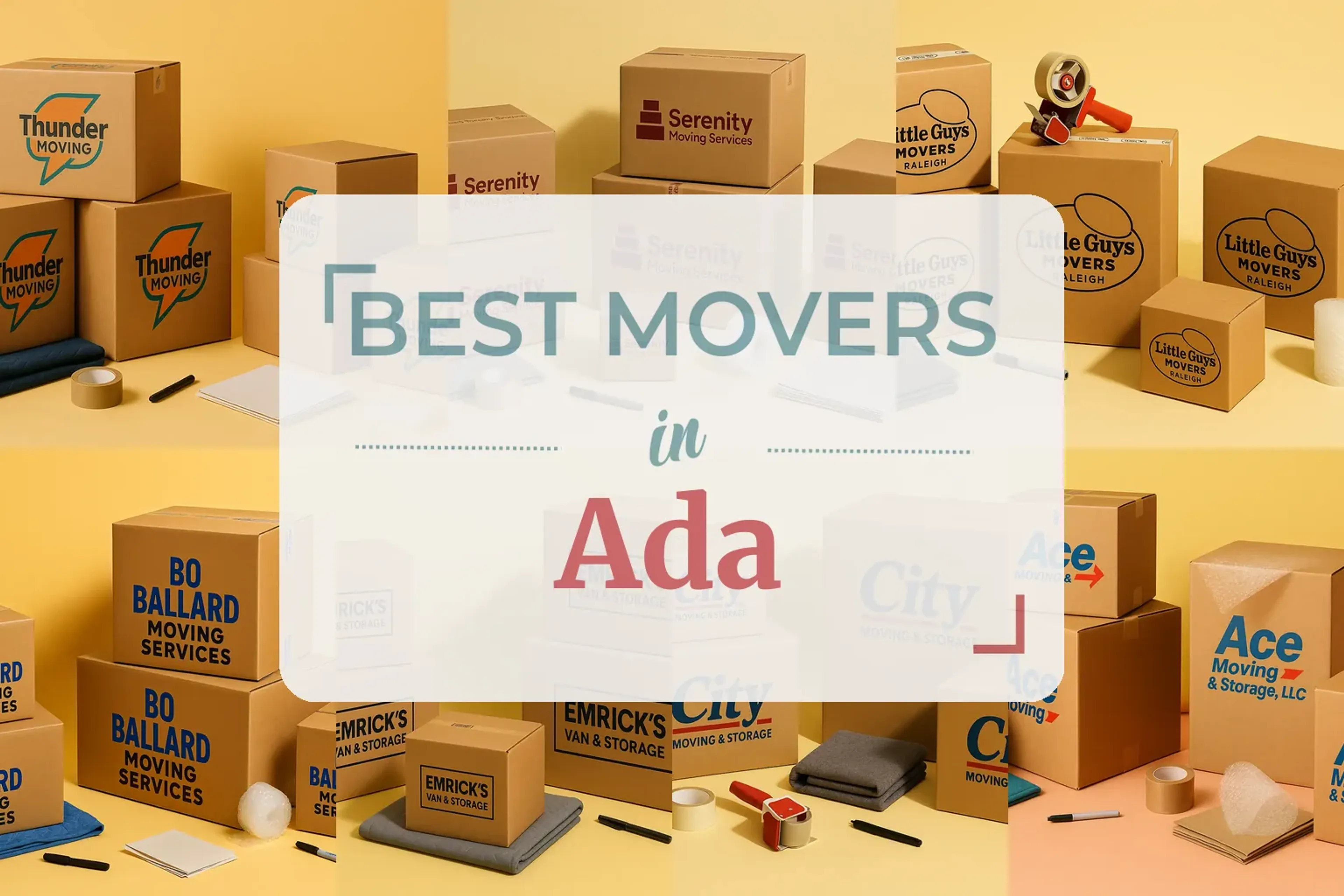 Side-by-side comparison of Ada moving companies
