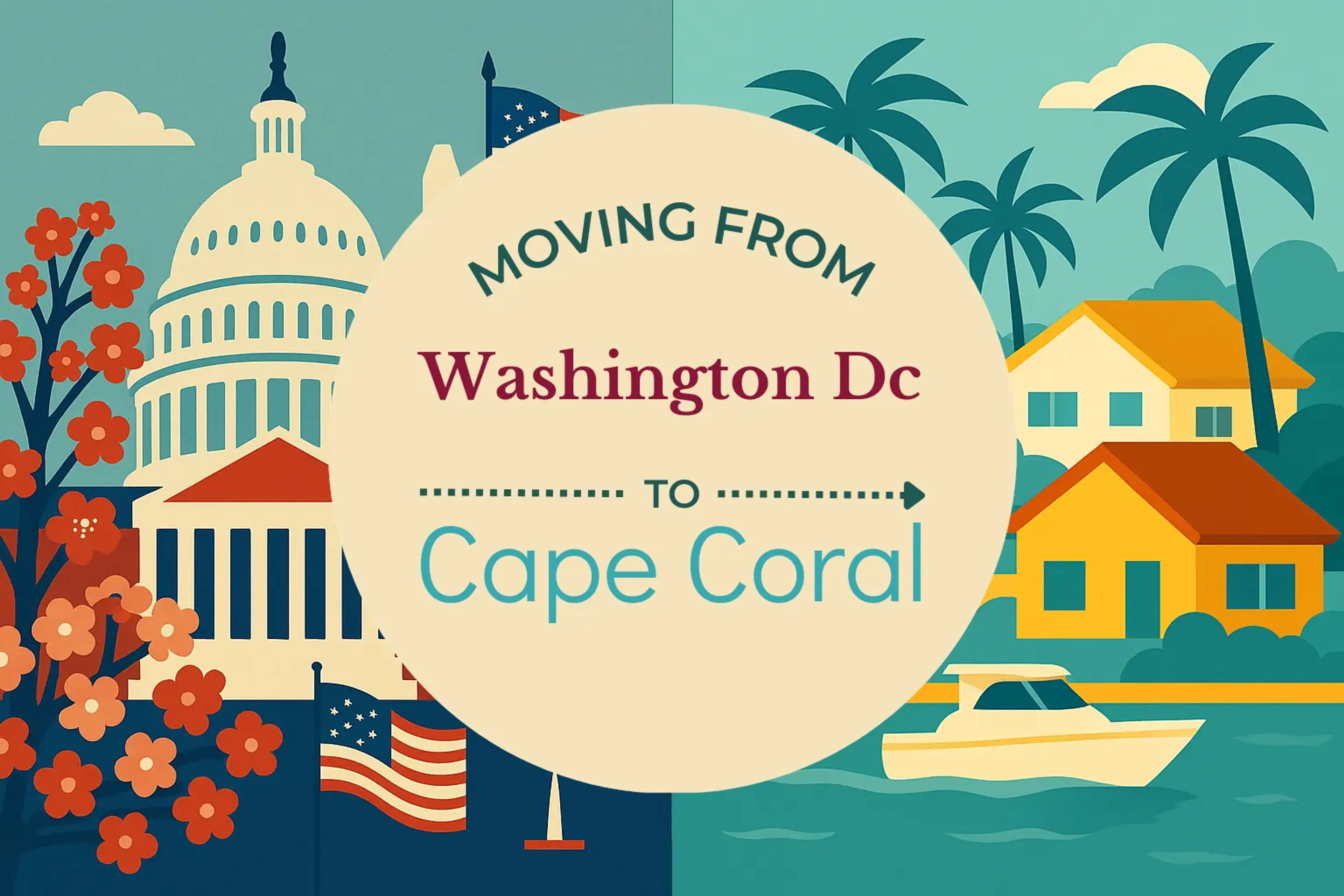 Side-by-side comparison of Washington DC to Cape Coral moving companies