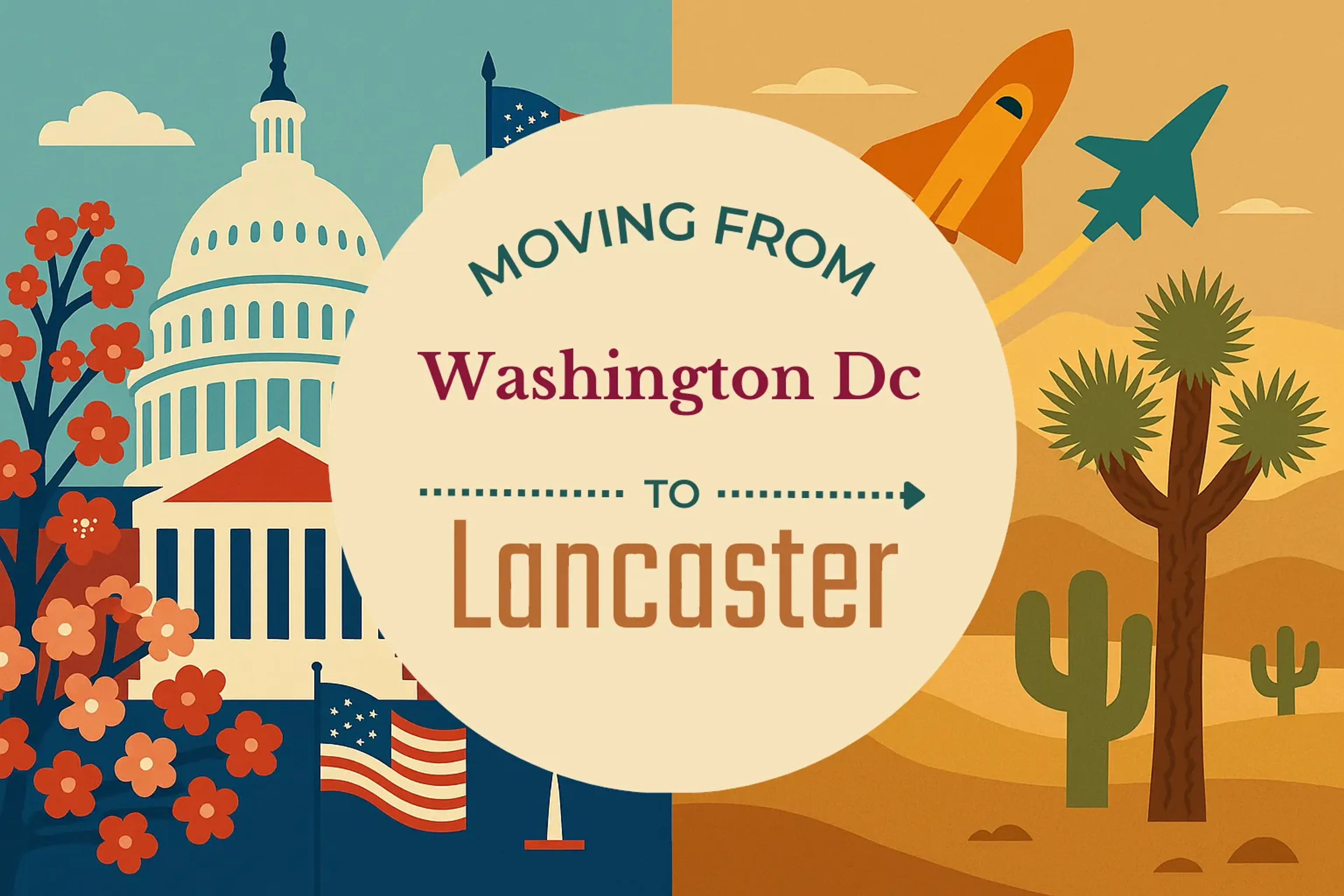 Side-by-side comparison of Washington DC to Lancaster moving companies