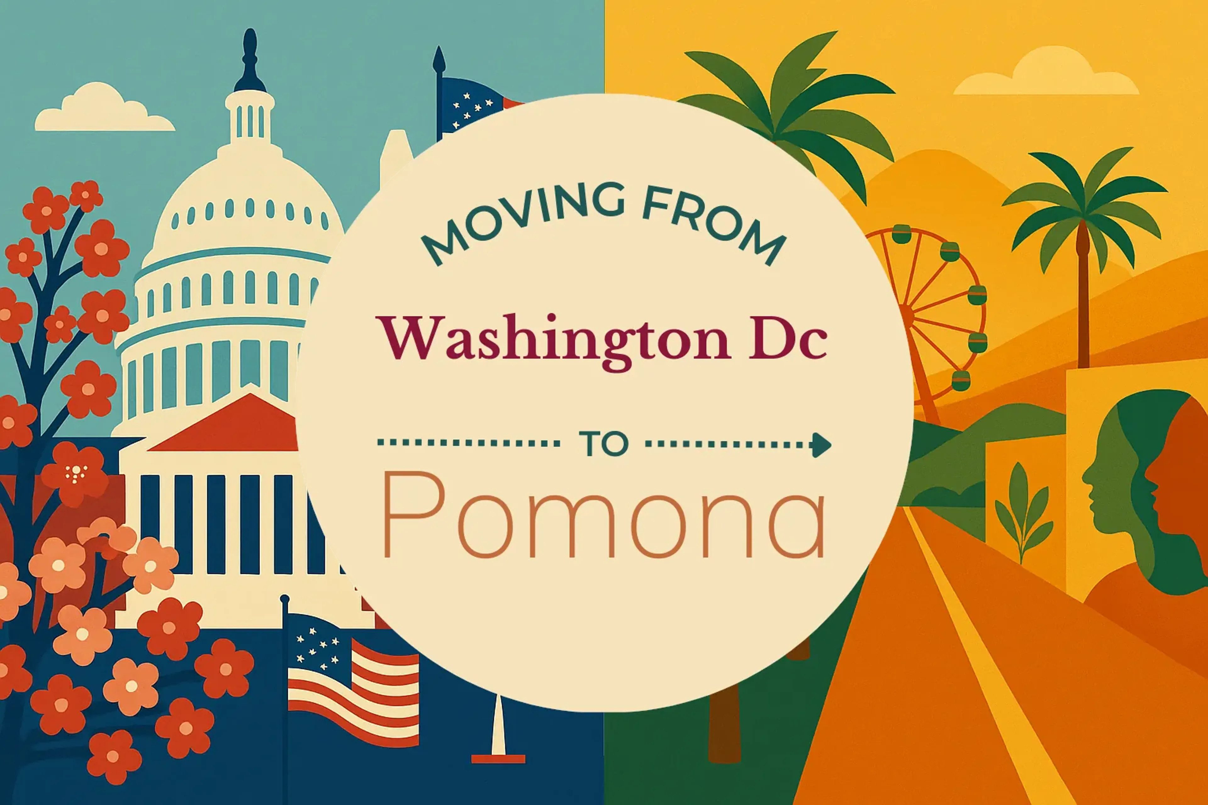 Side-by-side comparison of Washington DC to Pomona moving companies