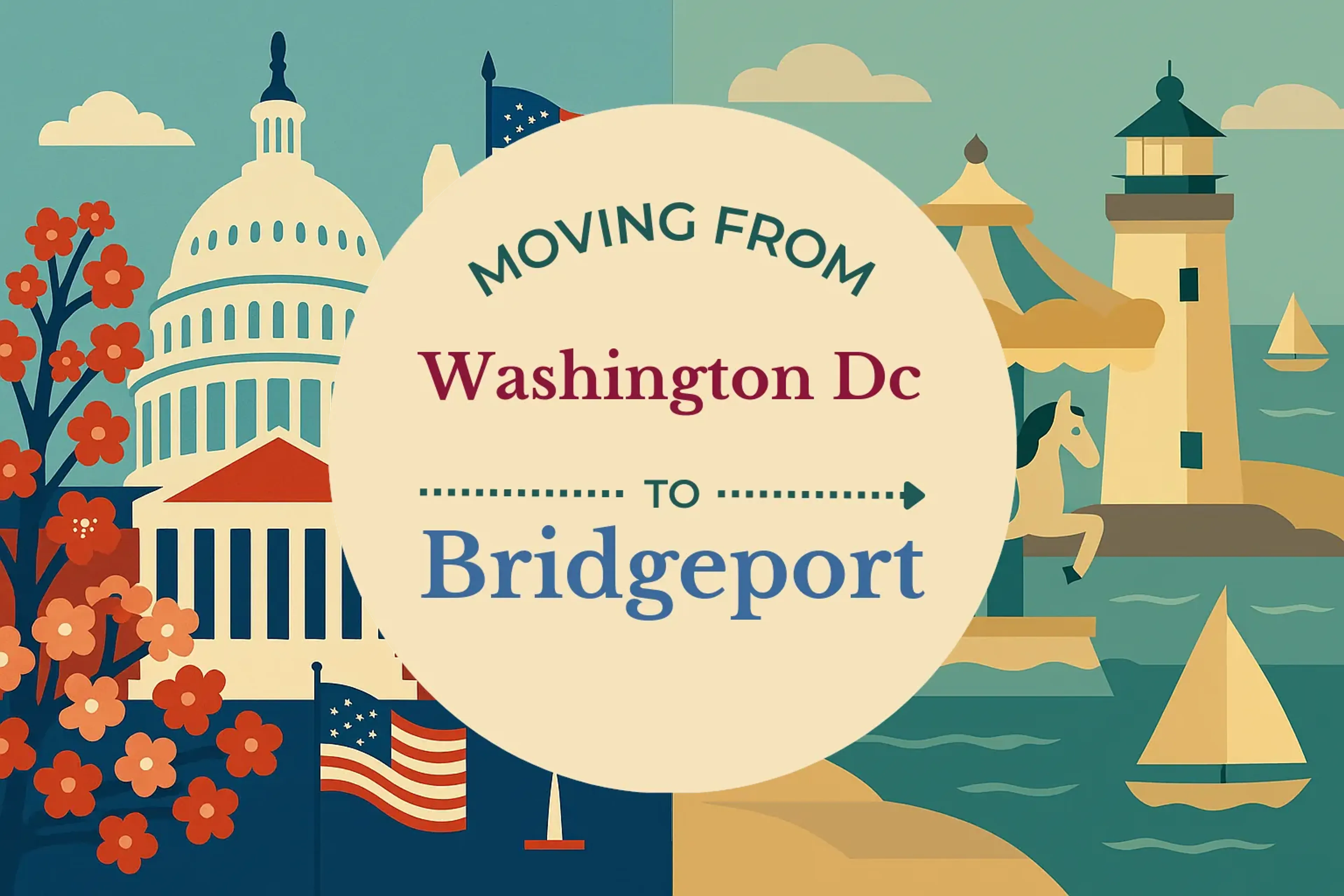 Side-by-side comparison of Washington DC to Bridgeport moving companies