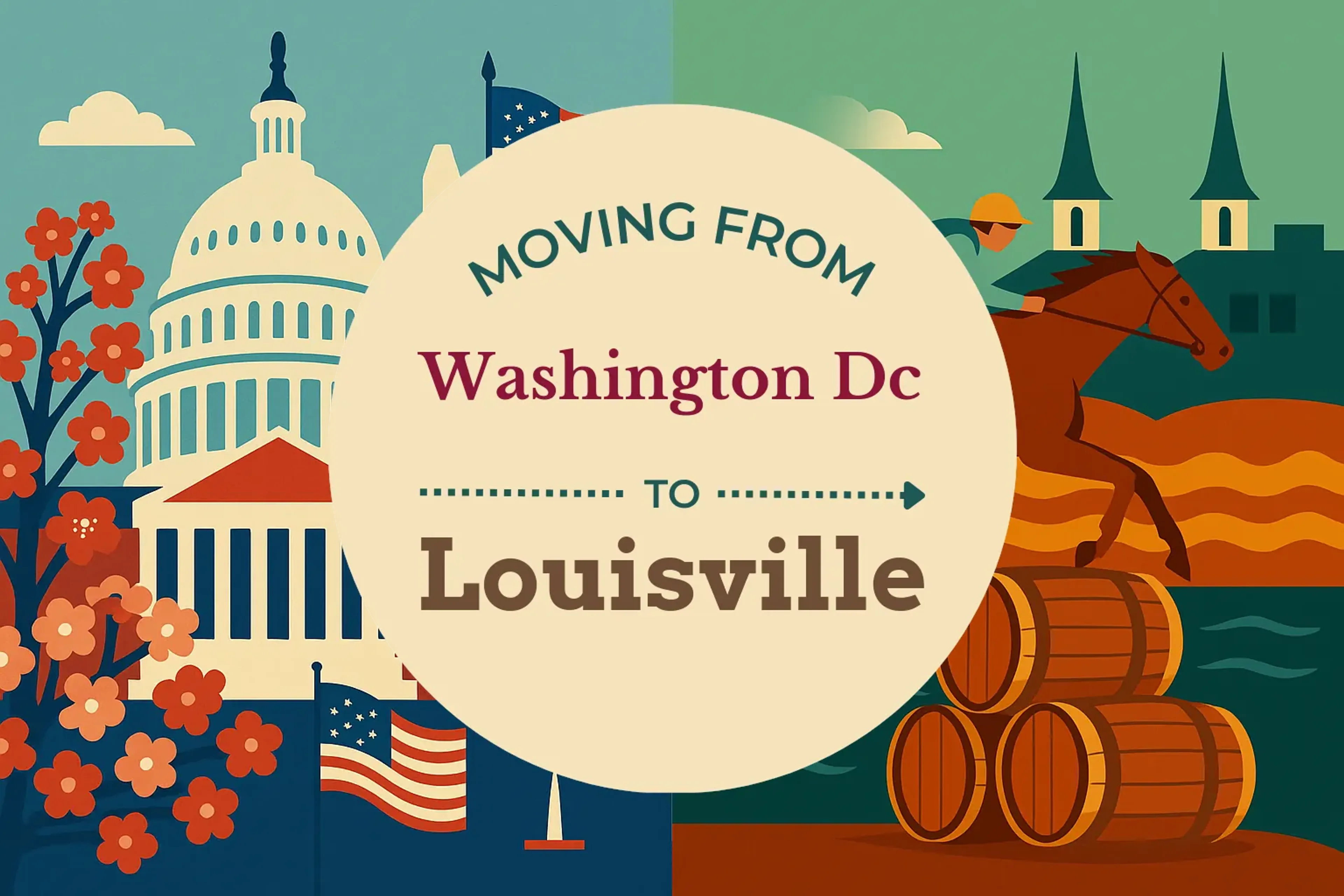 Side-by-side comparison of Washington DC to Louisville moving companies