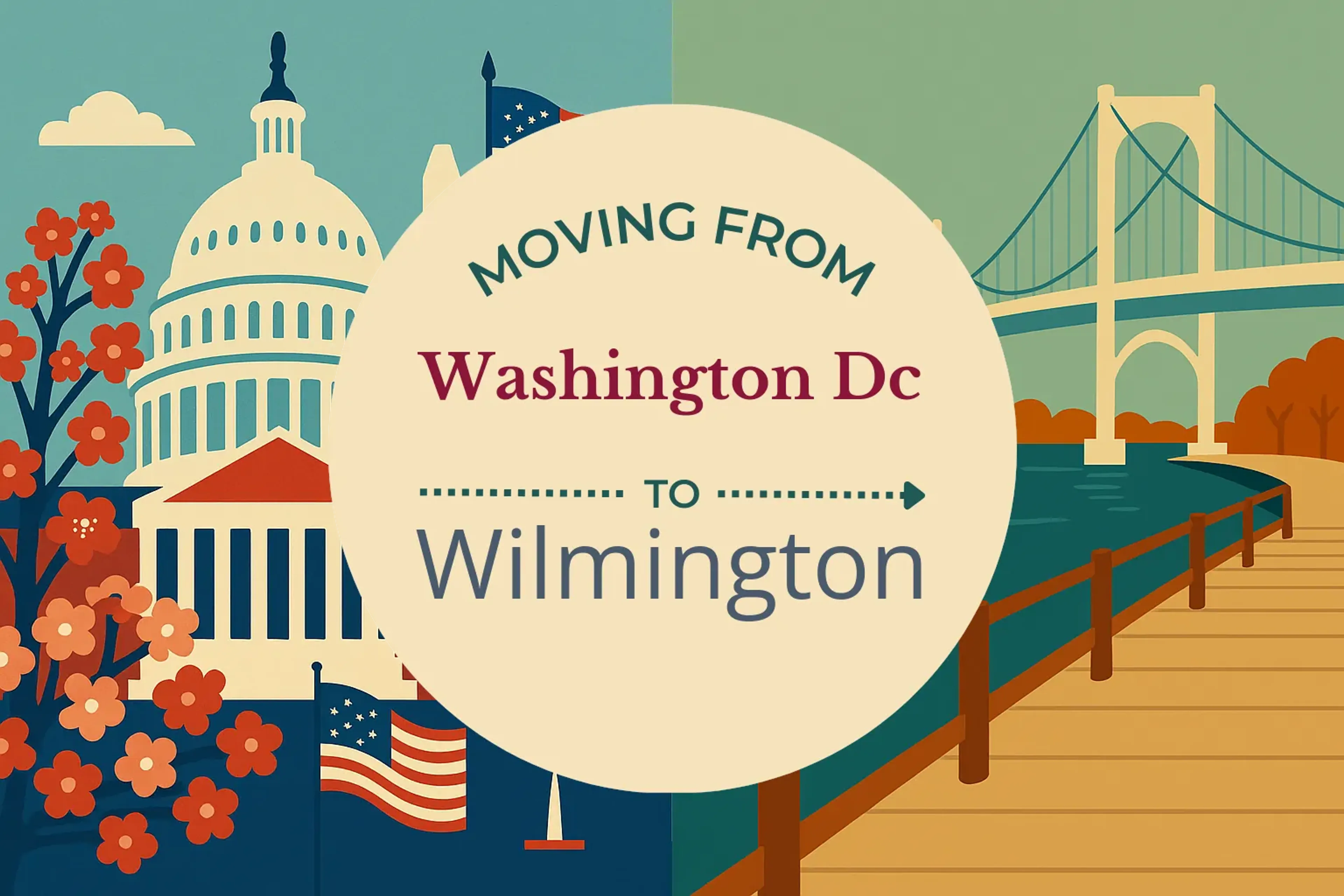 Side-by-side comparison of Washington DC to Wilmington moving companies