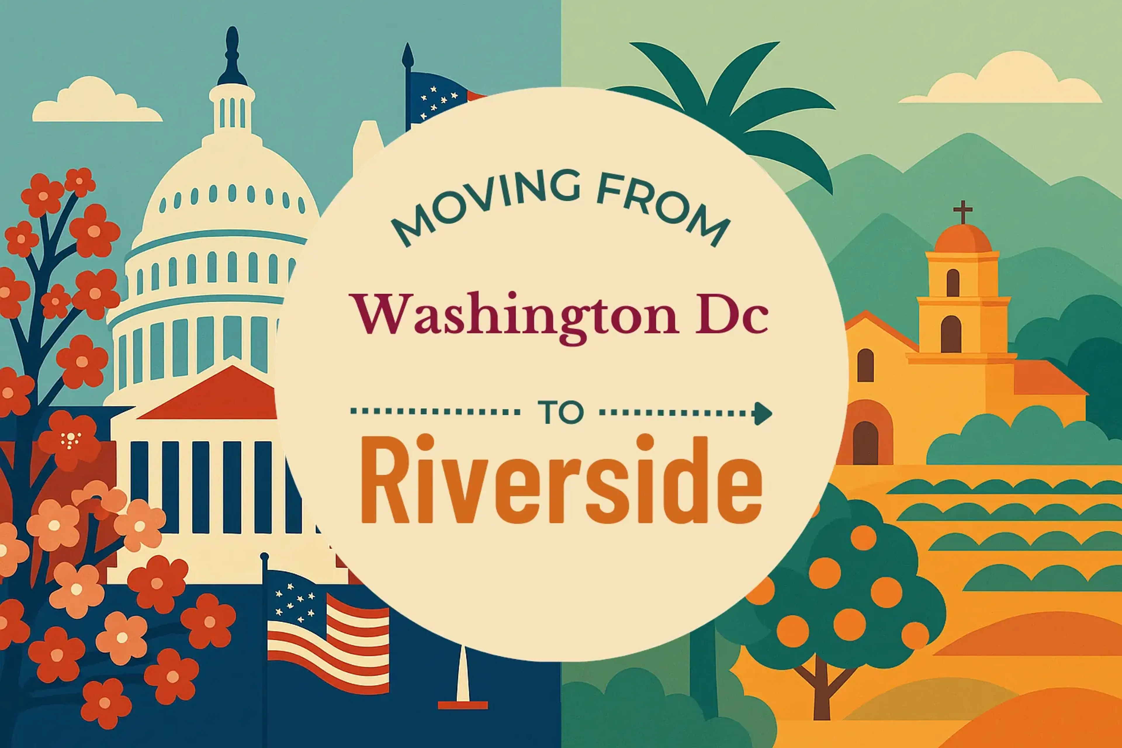 Side-by-side comparison of Washington DC to Riverside moving companies