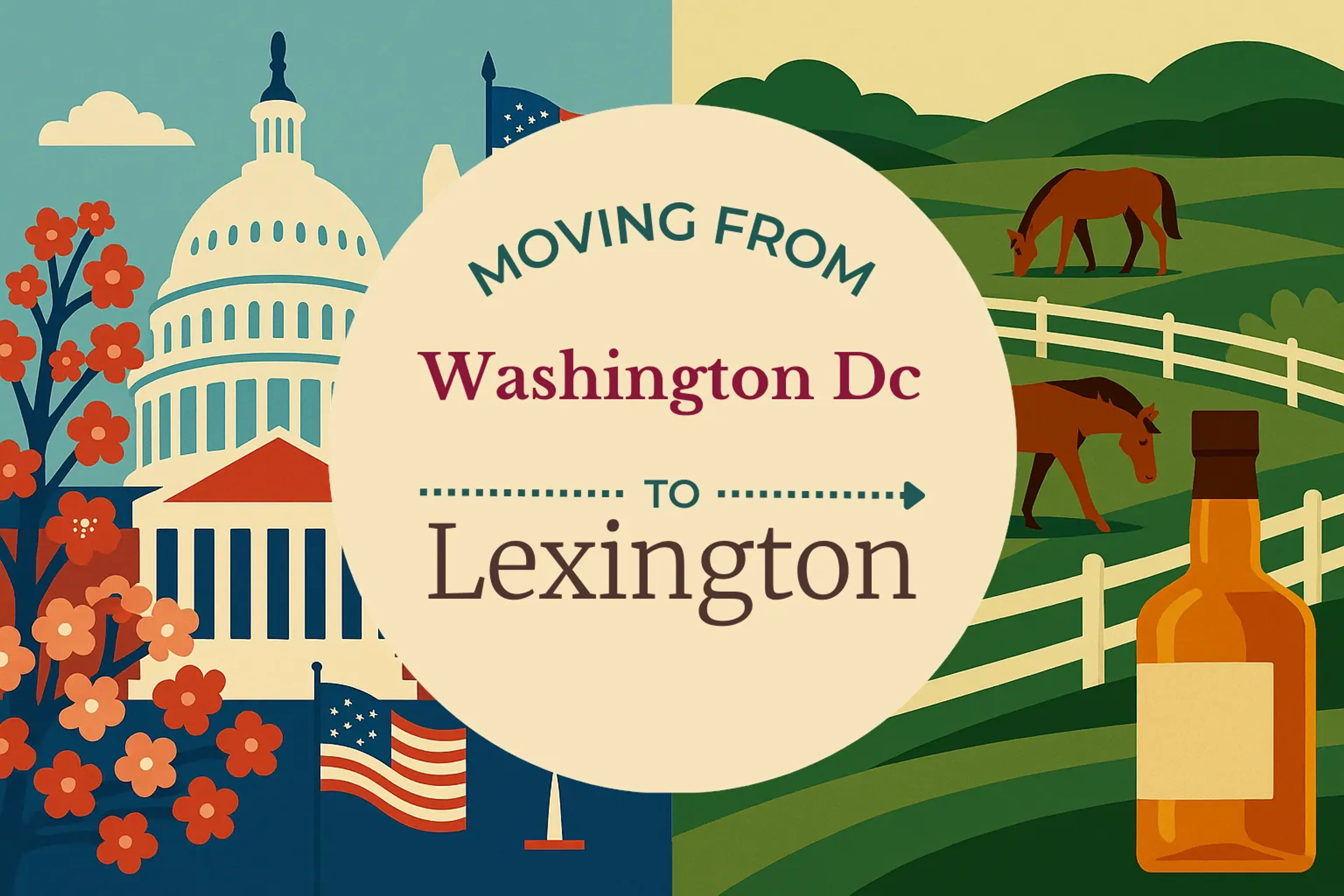 Side-by-side comparison of Washington DC to Lexington moving companies