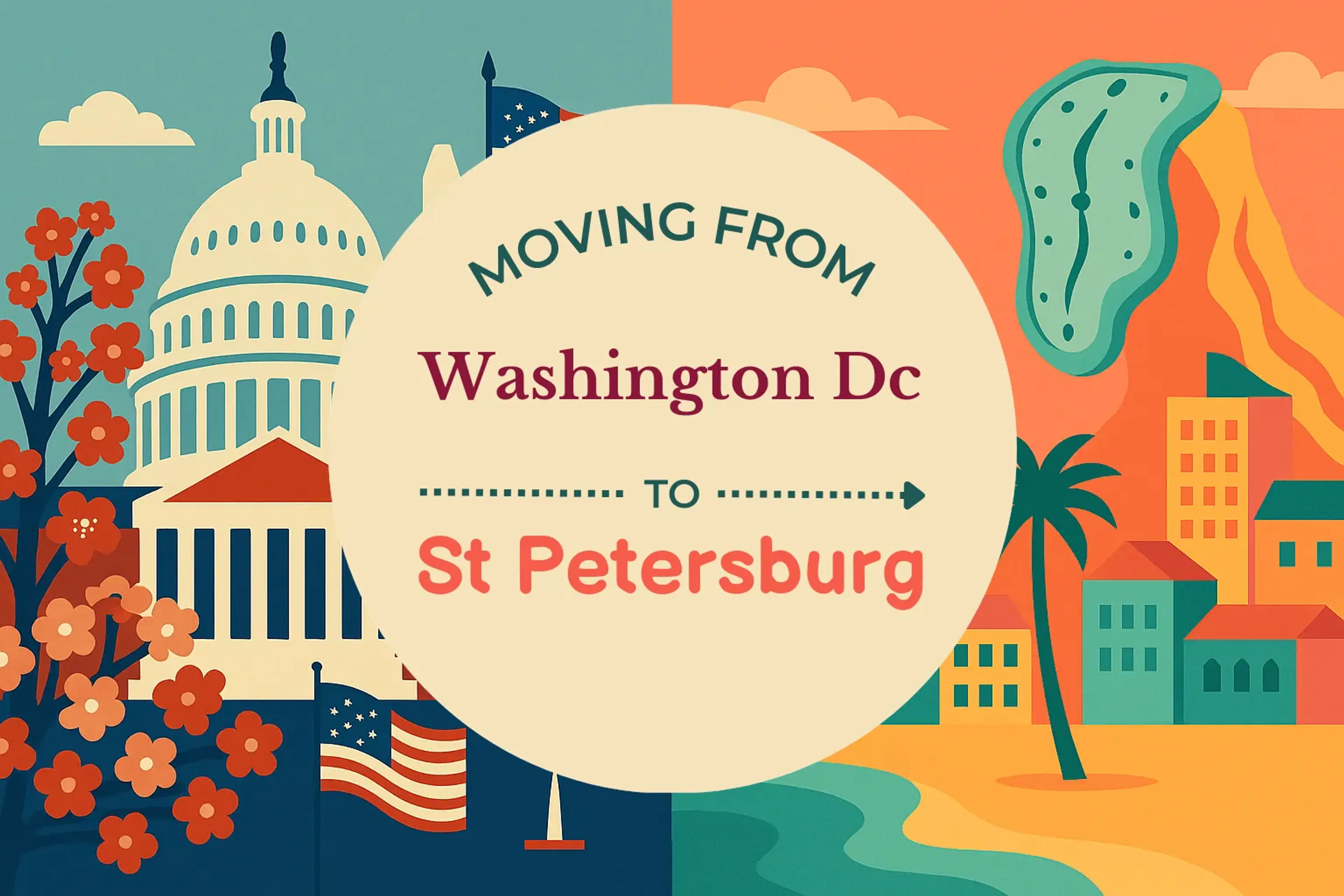 Side-by-side comparison of Washington DC to St. Petersburg moving companies