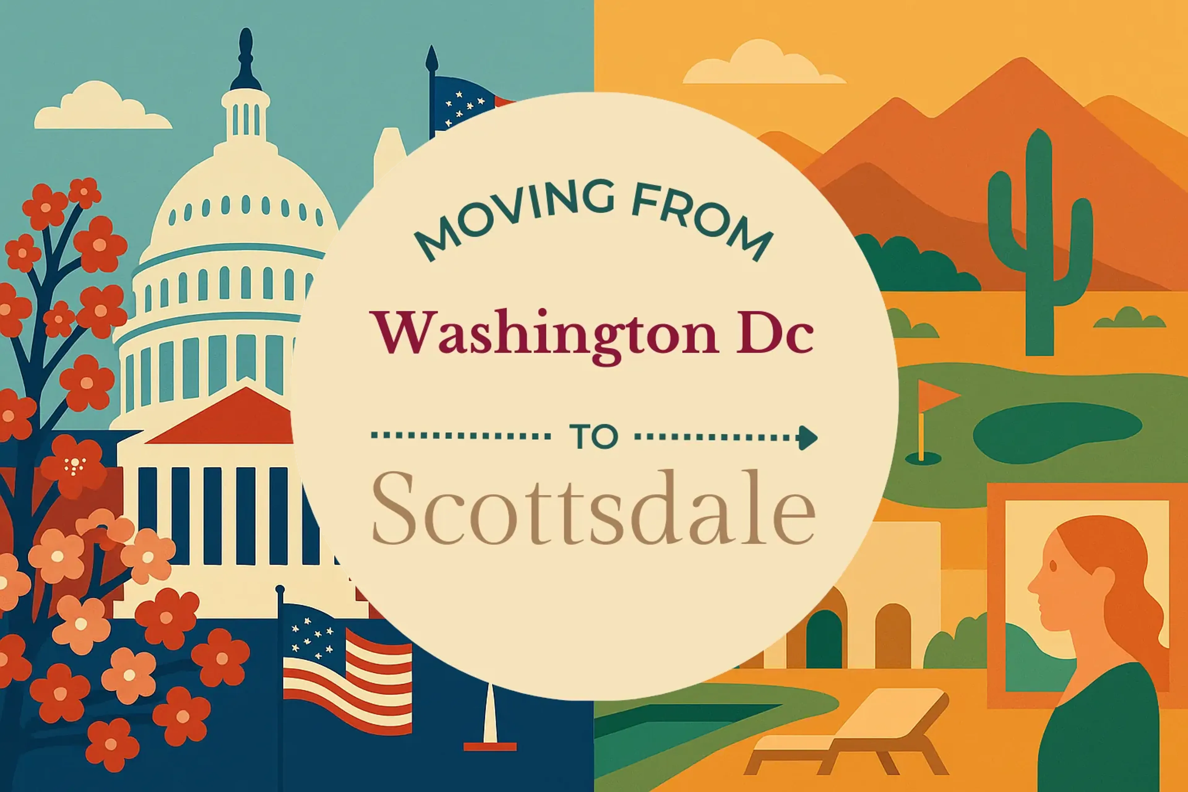 Side-by-side comparison of Washington DC to Scottsdale moving companies