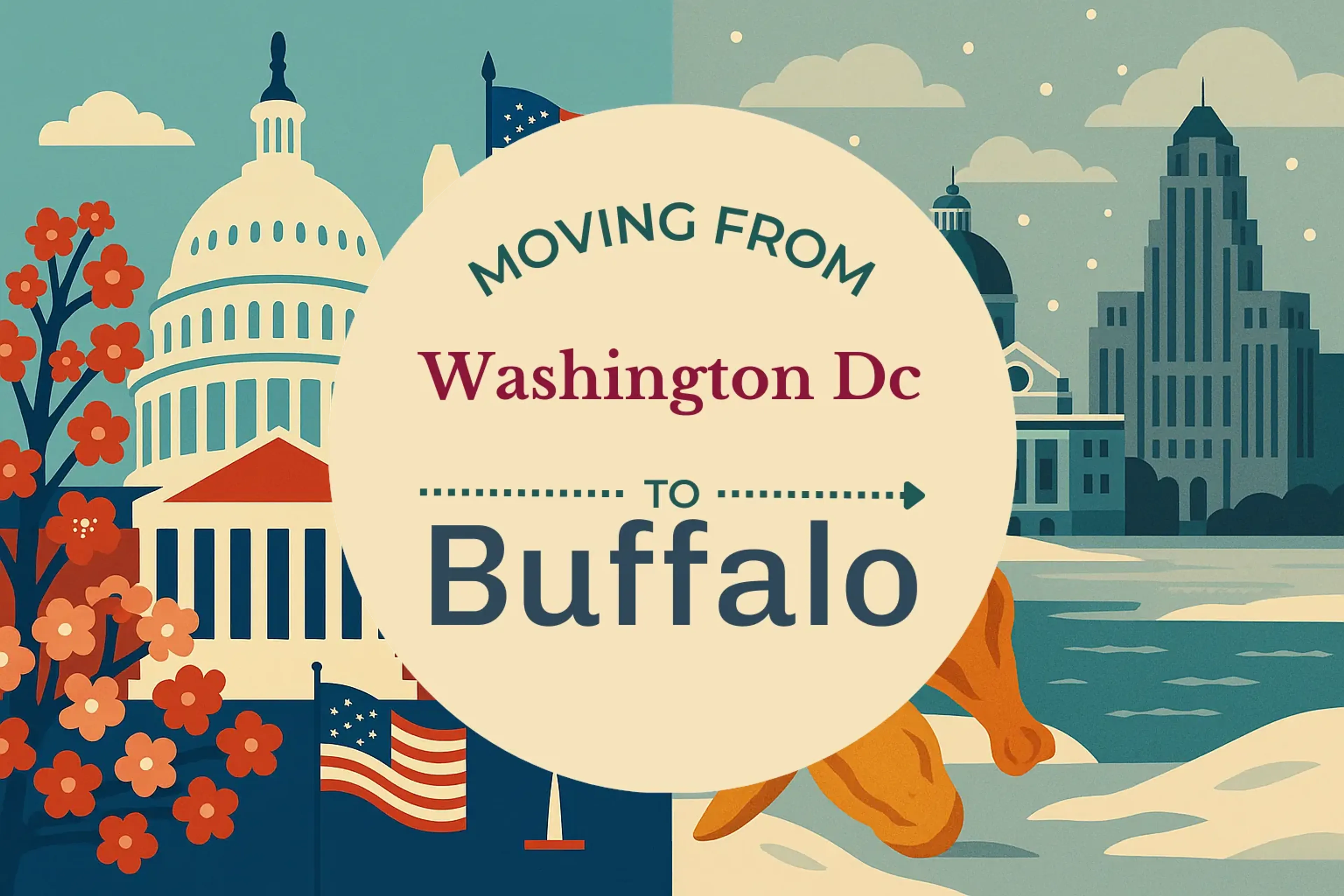 Side-by-side comparison of Washington DC to Buffalo moving companies