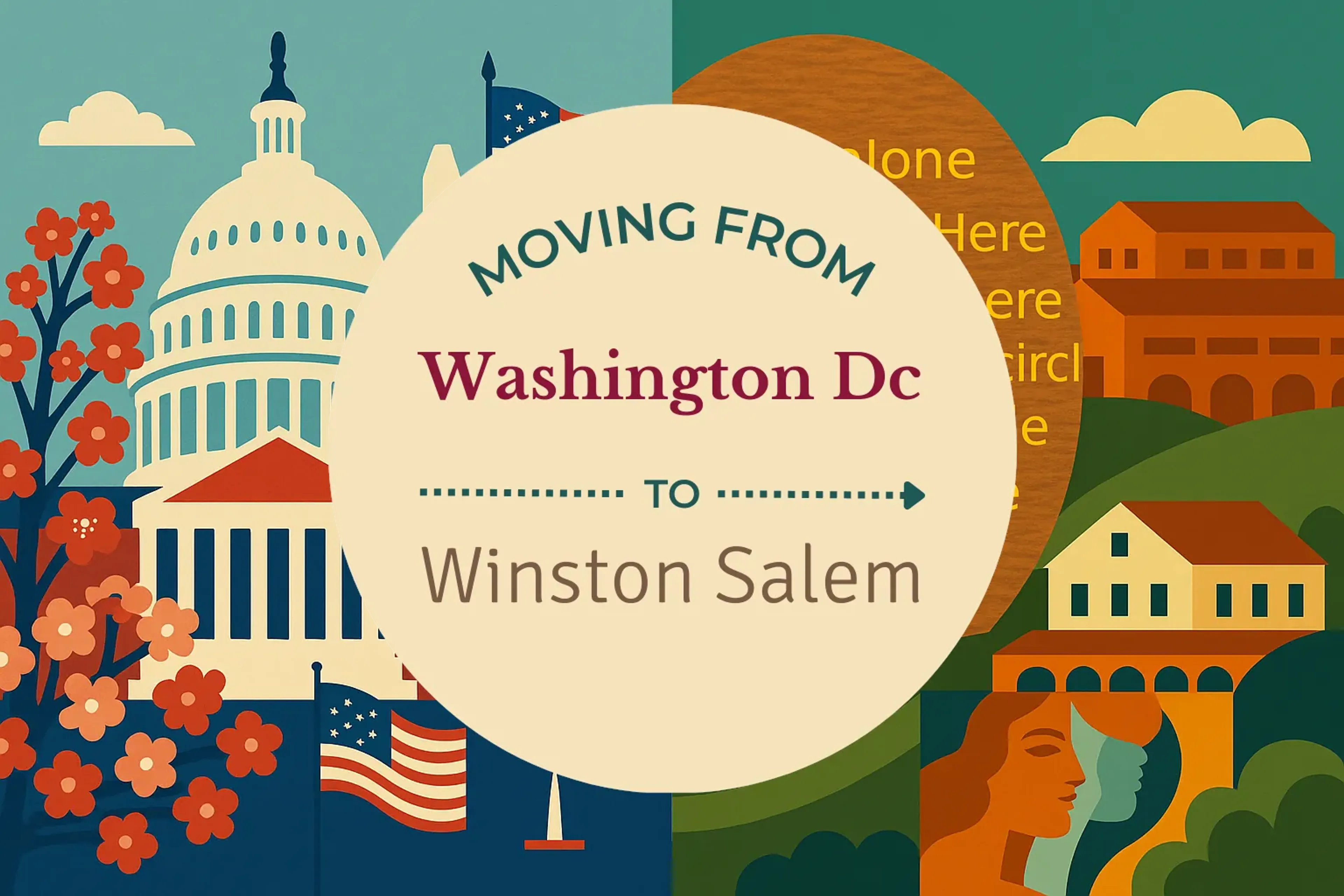 Side-by-side comparison of Washington DC to Winston Salem moving companies