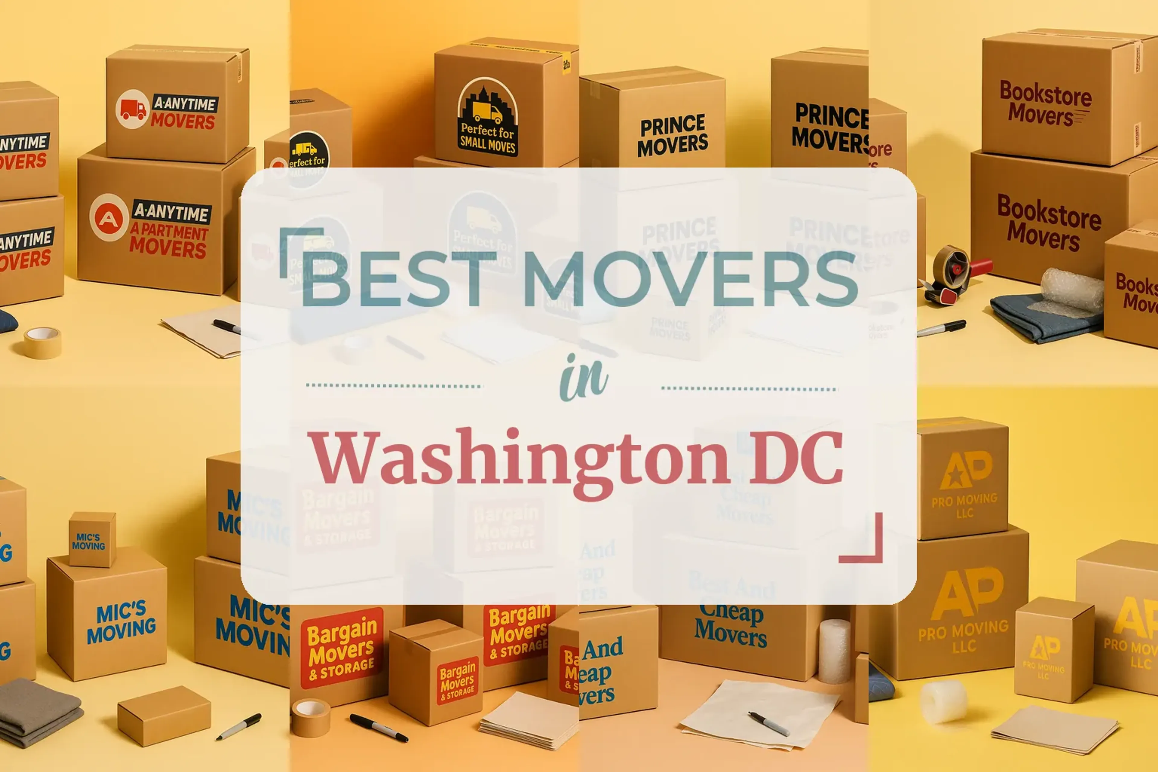 Side-by-side comparison of Washington moving companies