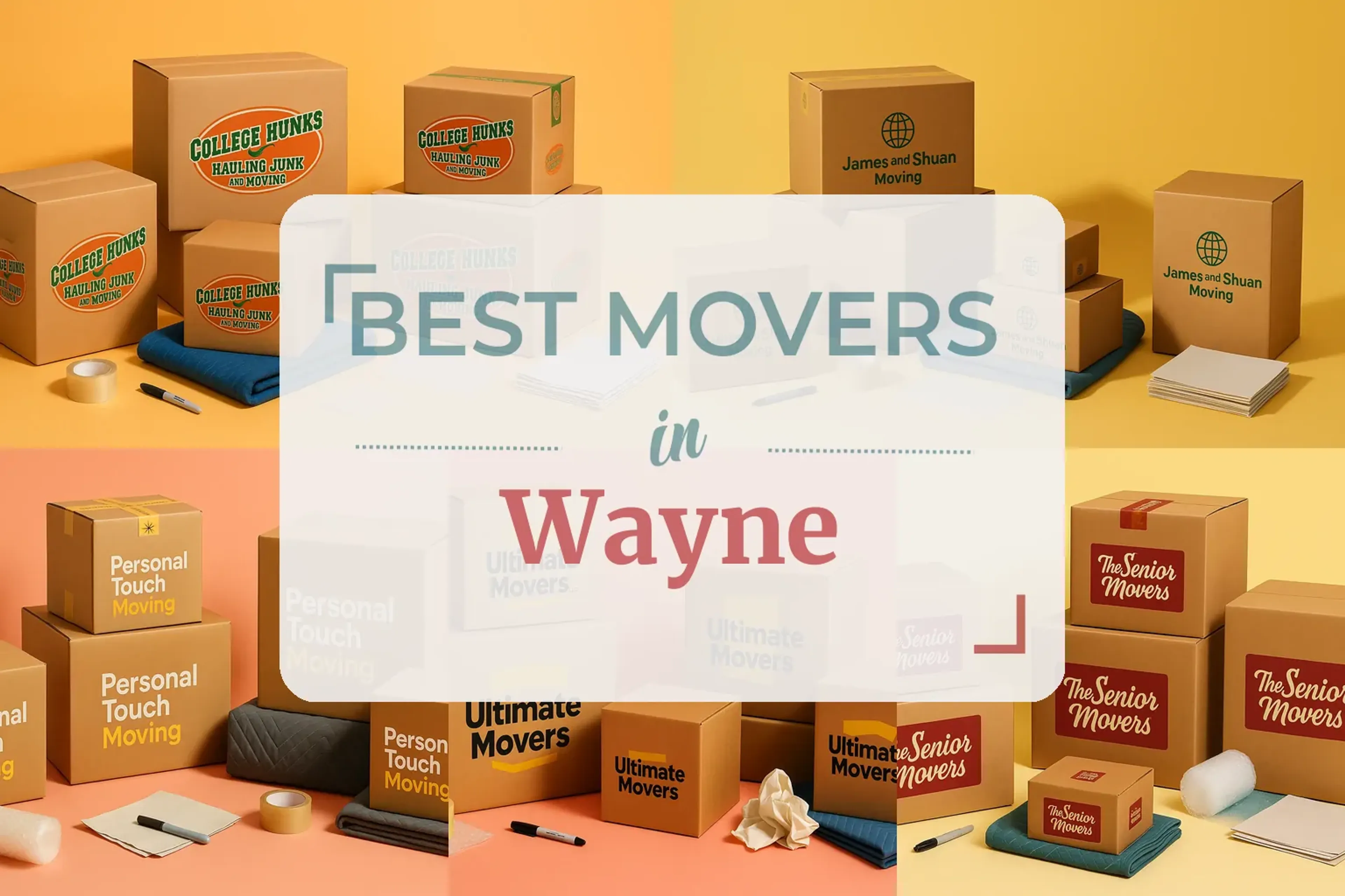 Side-by-side comparison of Wayne moving companies