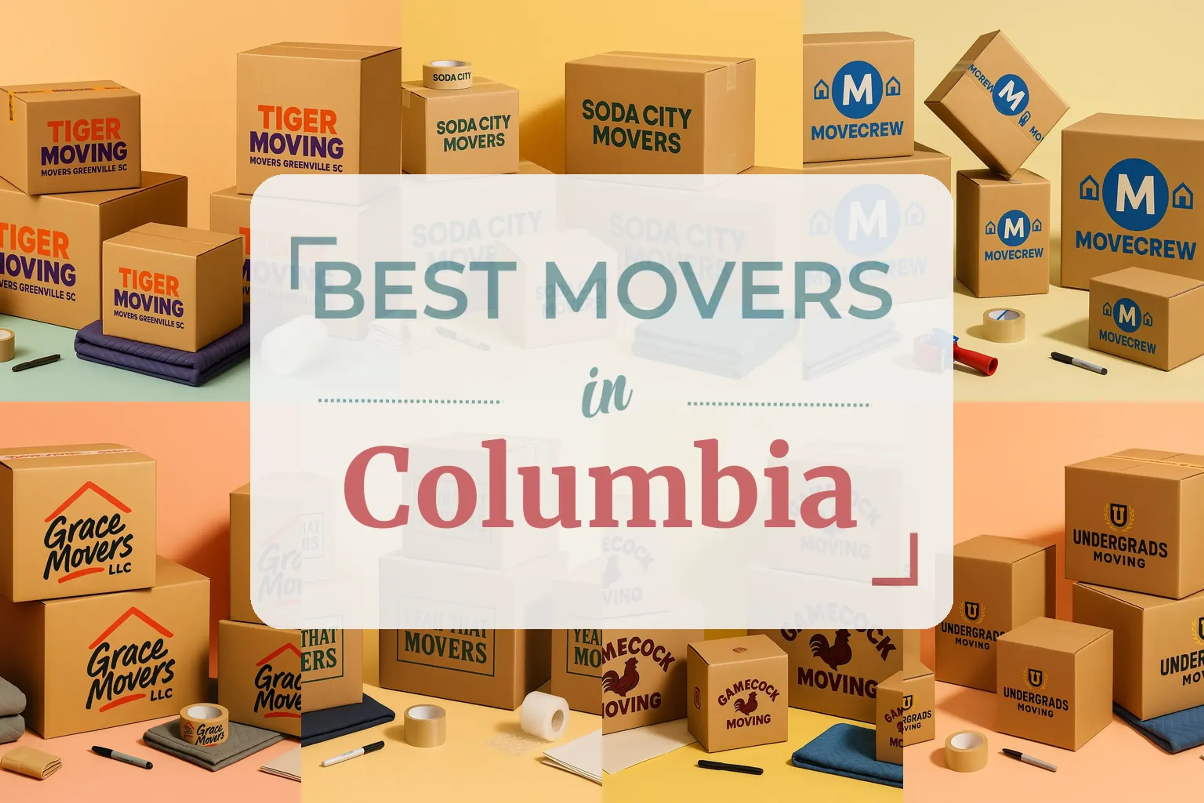 Side-by-side comparison of Columbia moving companies
