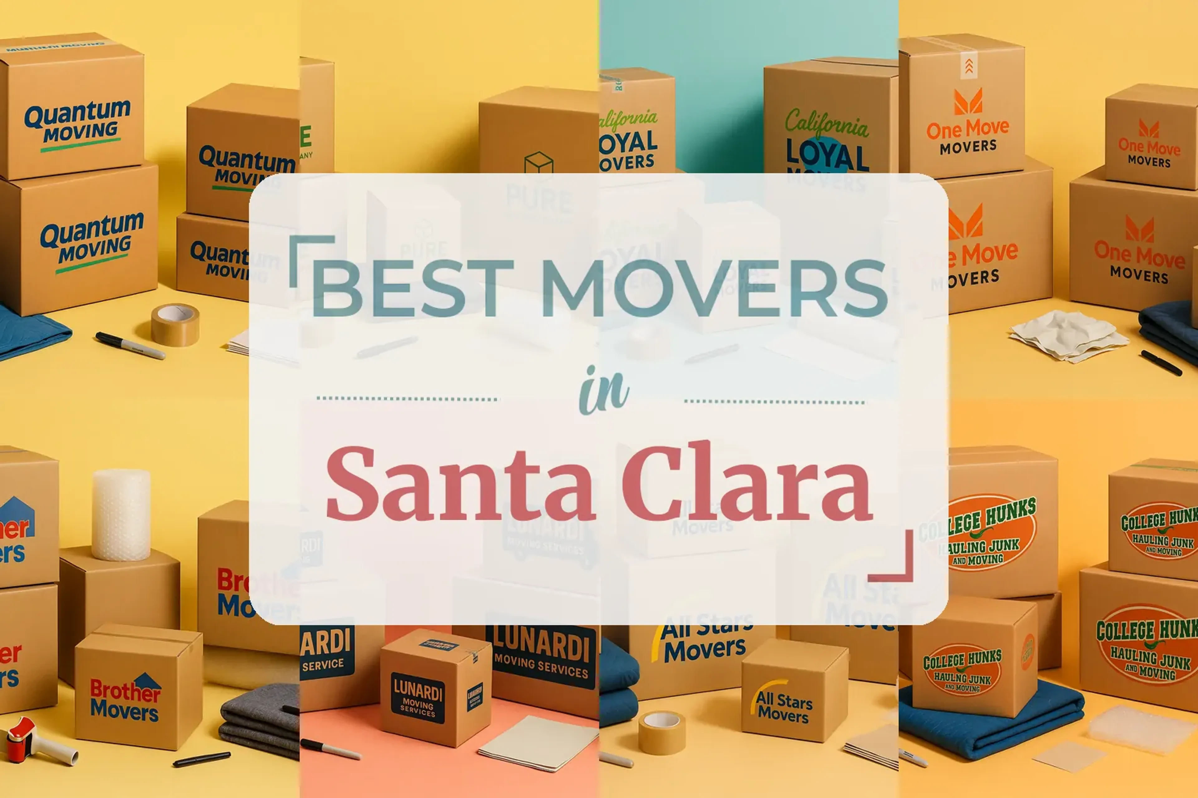 Side-by-side comparison of Santa Clara moving companies